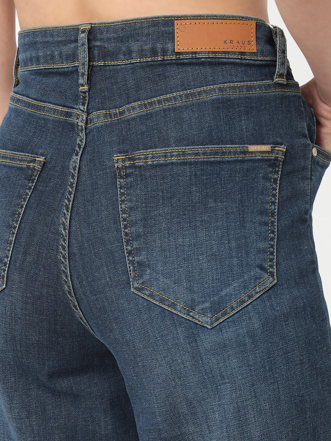 Women Blue High-Rise Wide Leg Jeans