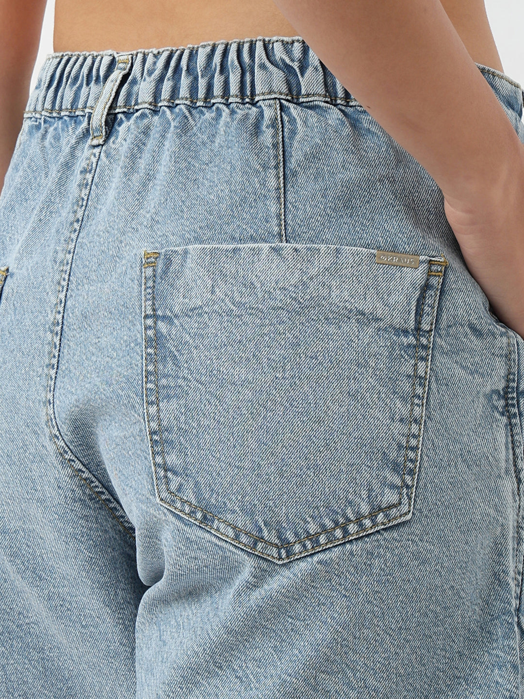 Women Light Blue Skort