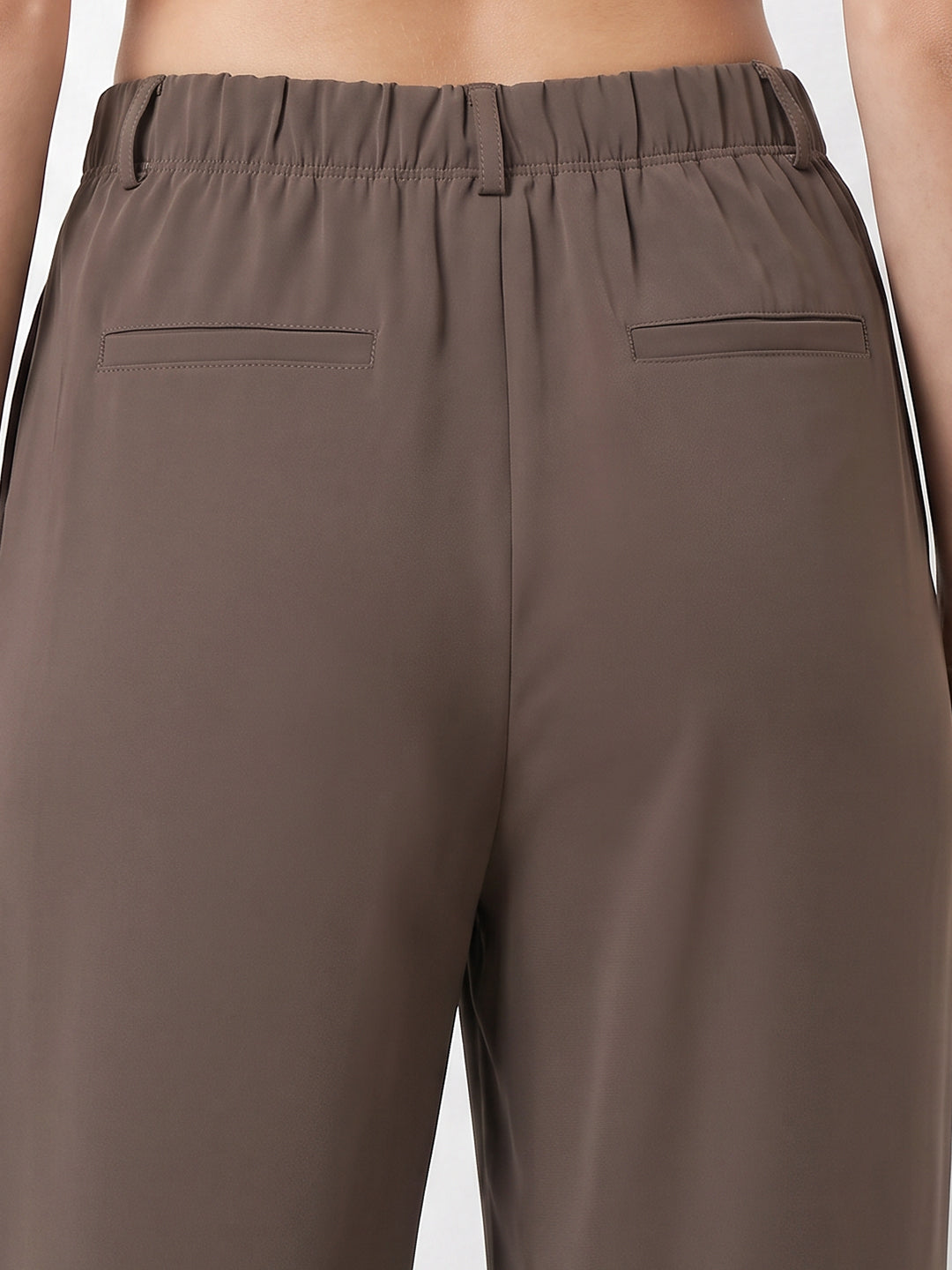 Women Stone High-Rise Straight Fit Korean Pants