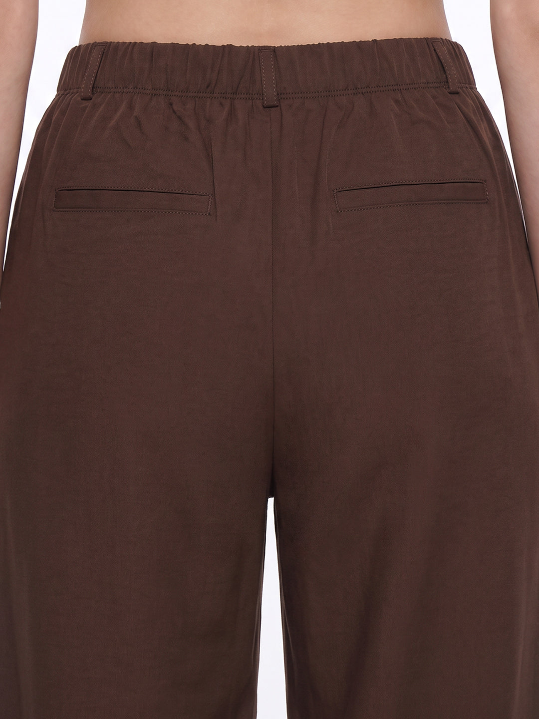 Sepia High-Rise Straight Fit Korean Pants