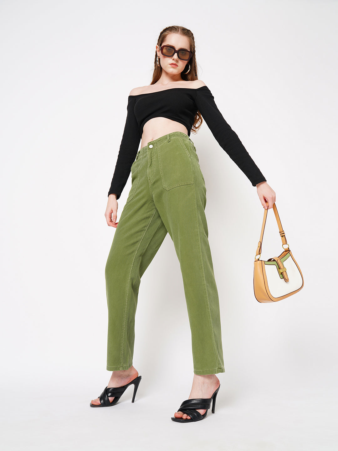 Women High-Rise Straight Jeans
