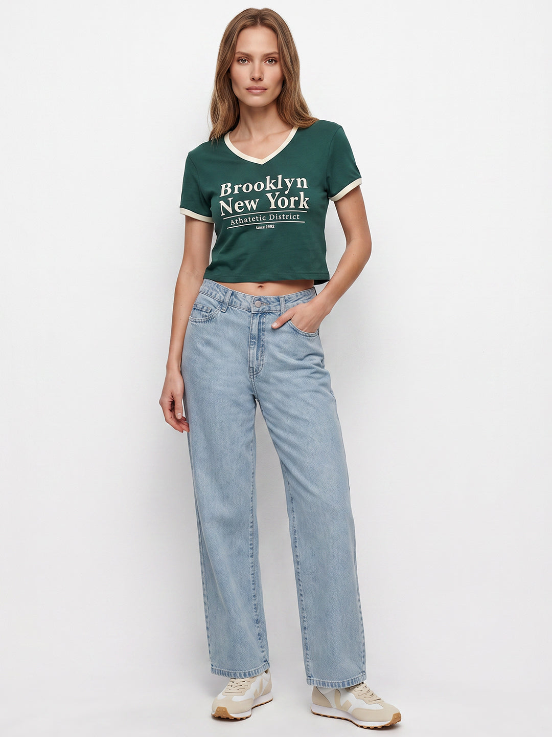 Women Bottle Green Neo Tees