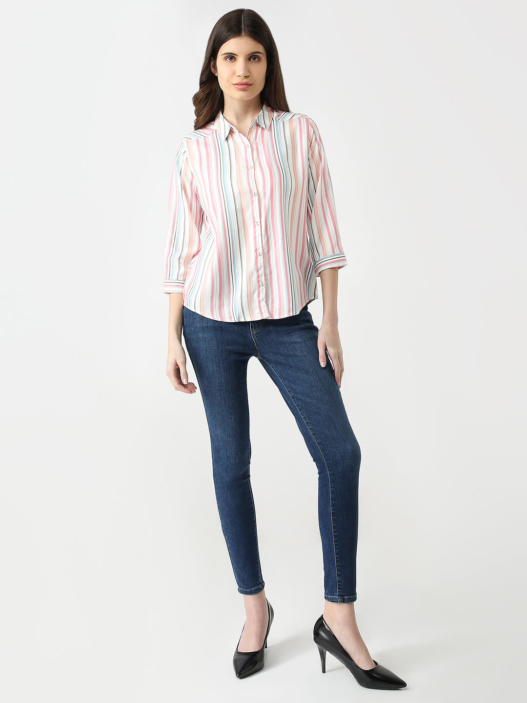 Women Multi Stripe Shirt