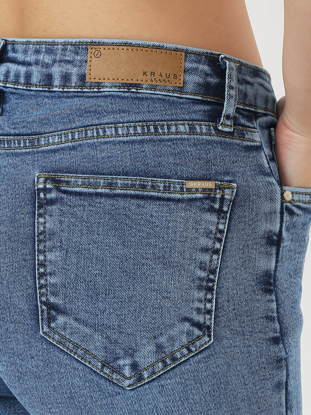 Women Medium Blue Loose Straight