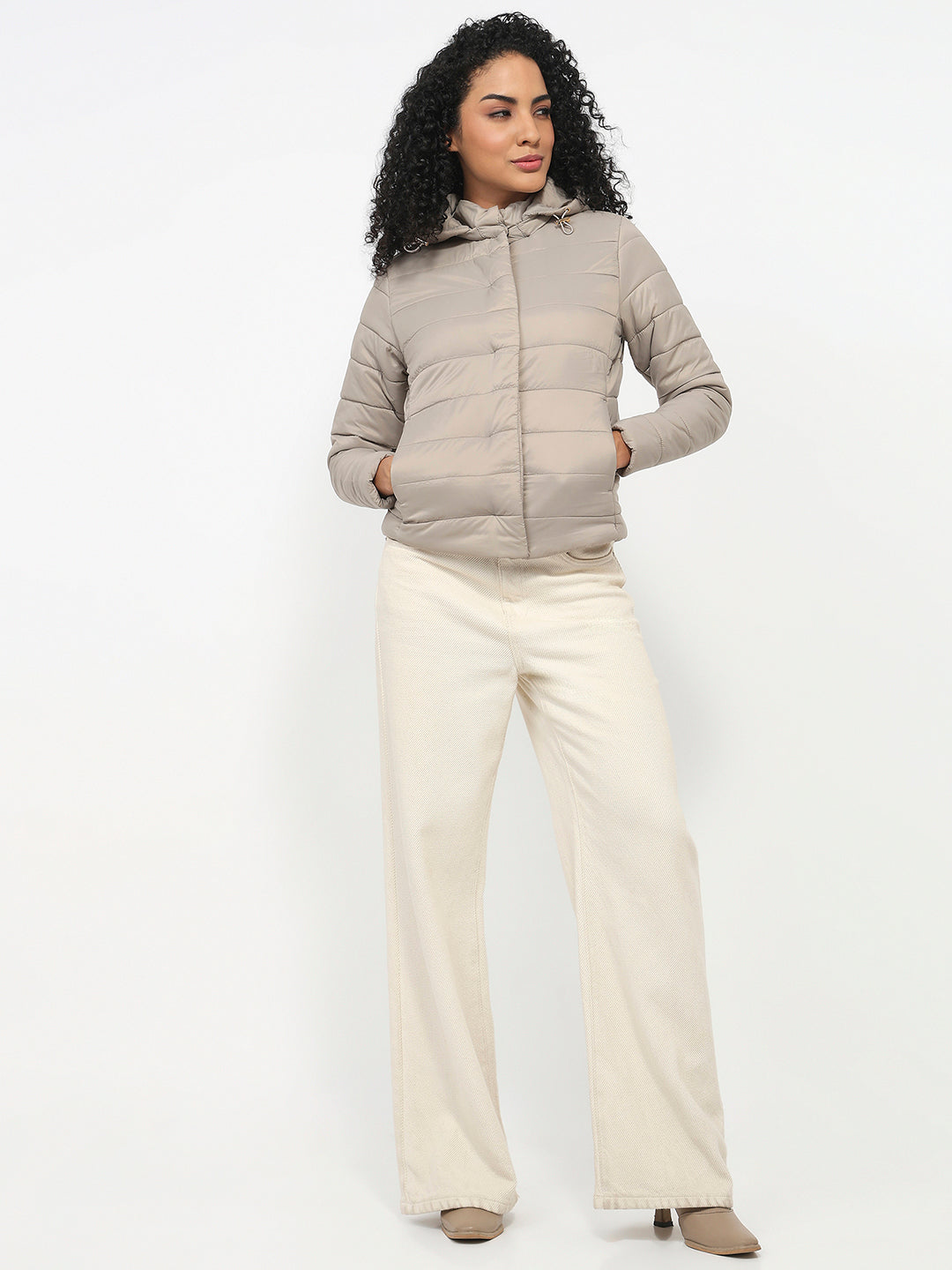 Women Champagne Winter Jacket