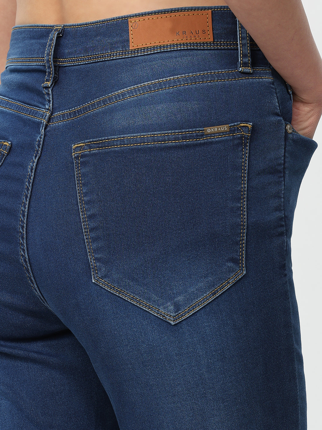 Women Dark Blue High-Rise Skinny Jeans