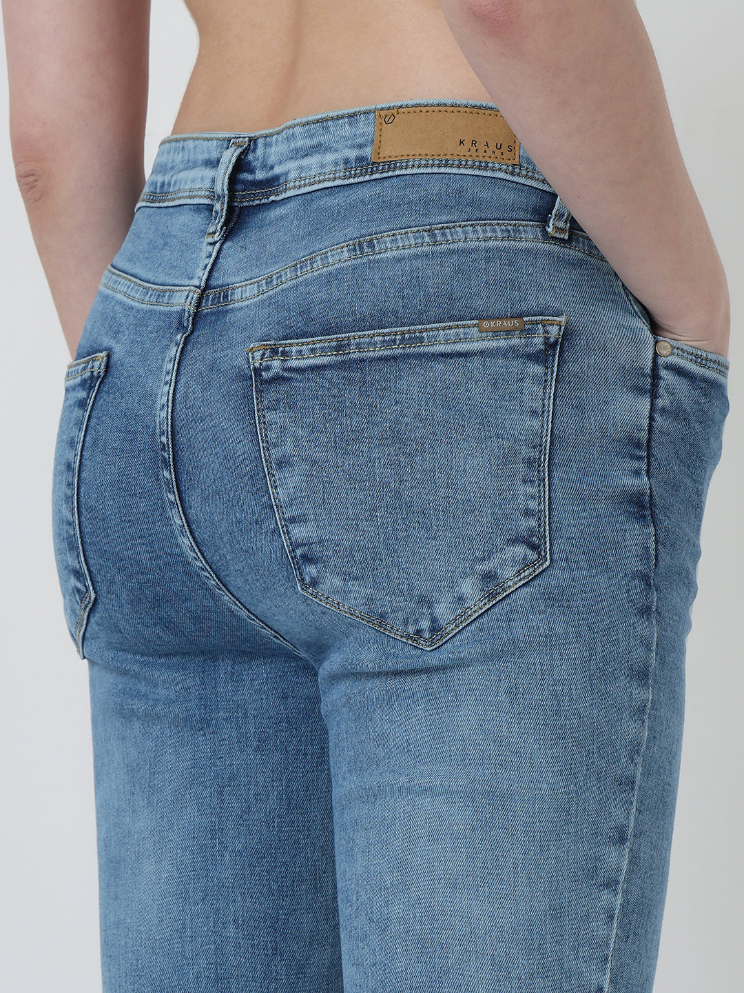 Women Blue High-Rise Skinny Jeans