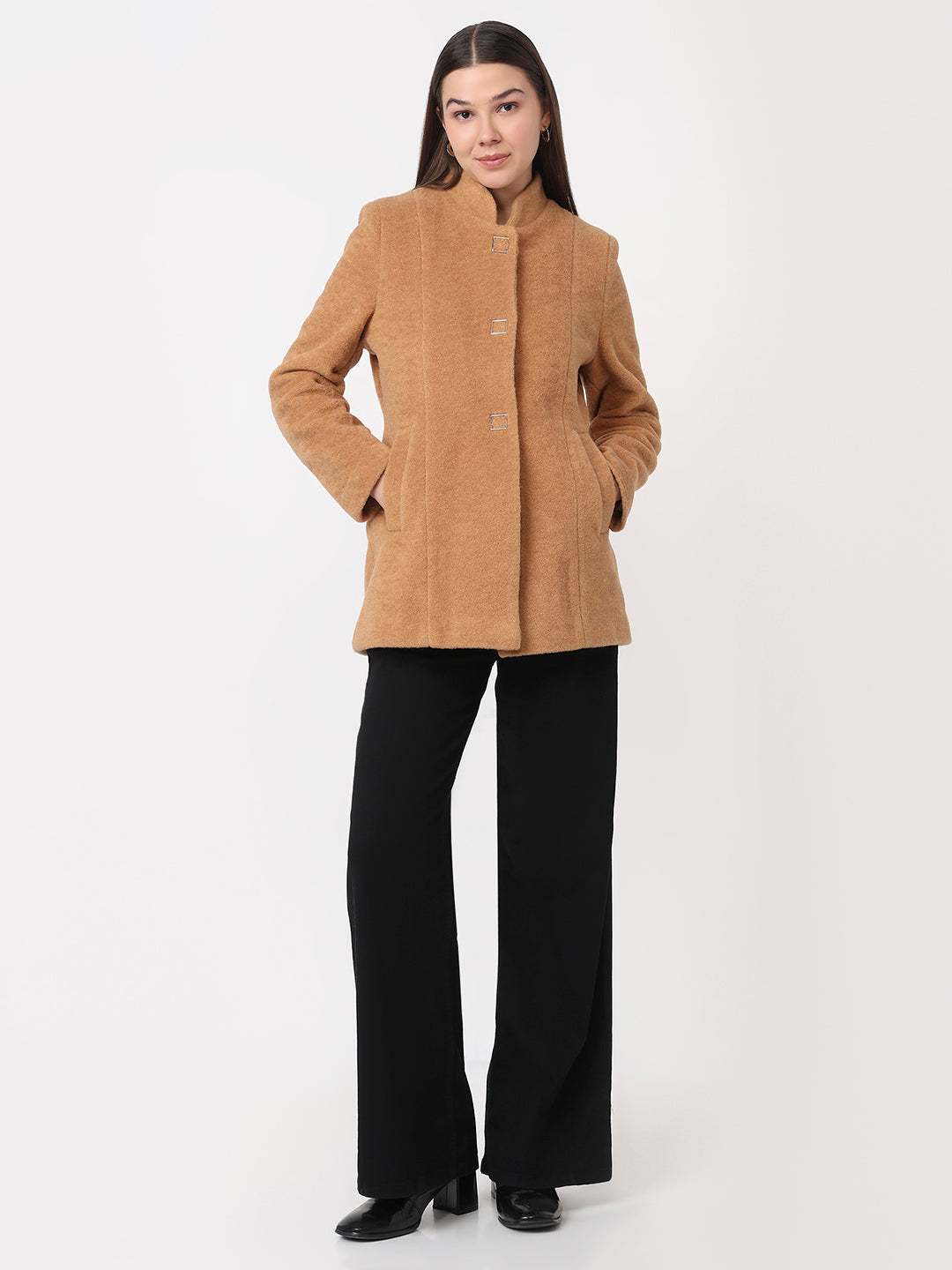 Women Light Brown Coat