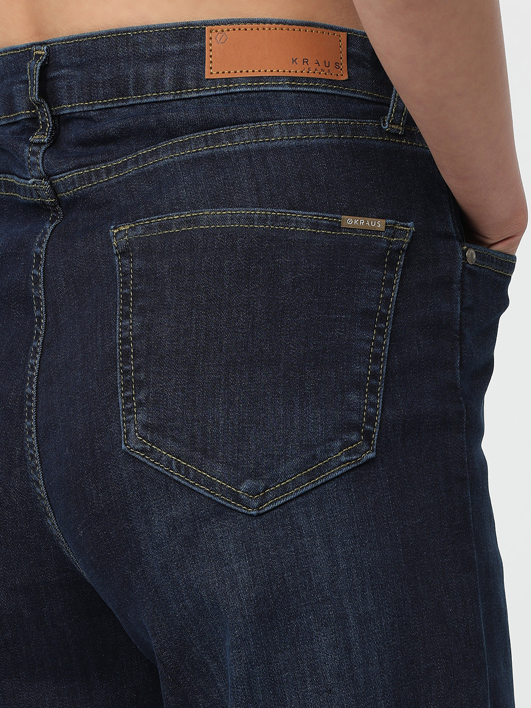 Women Dark Blue High-Rise Baggy Jeans