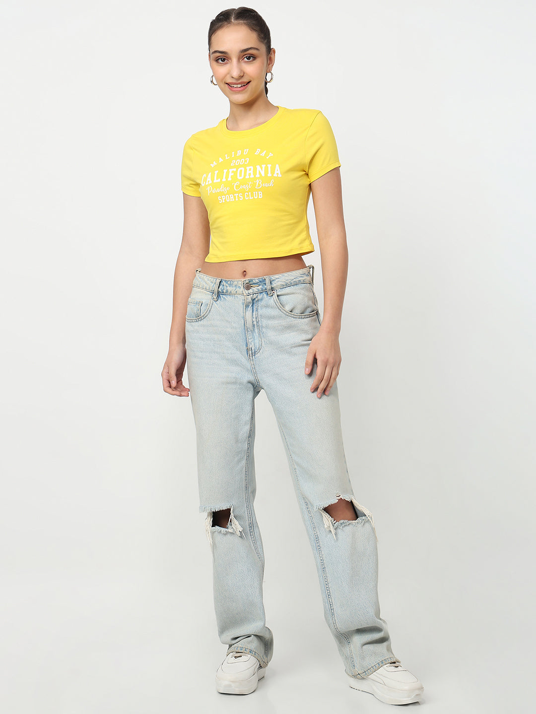 Women Yellow Genz Tees