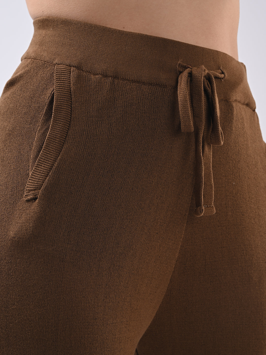 Women Sepia High-Rise Loose Straight Pants