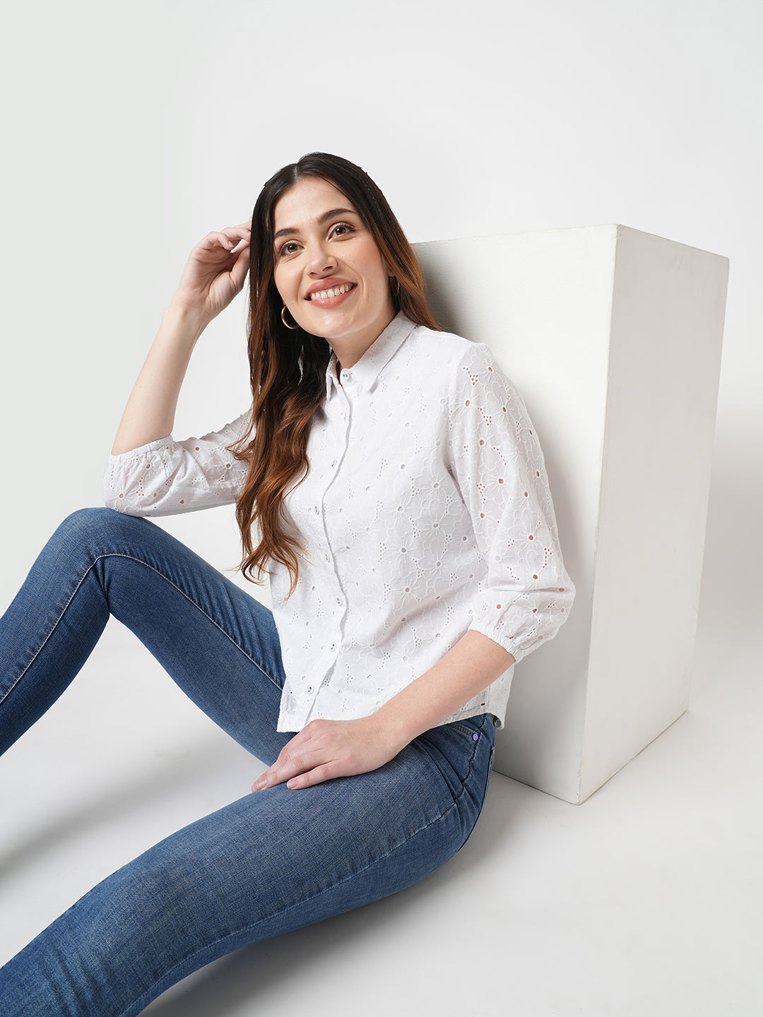 Women Schiffli Shirt