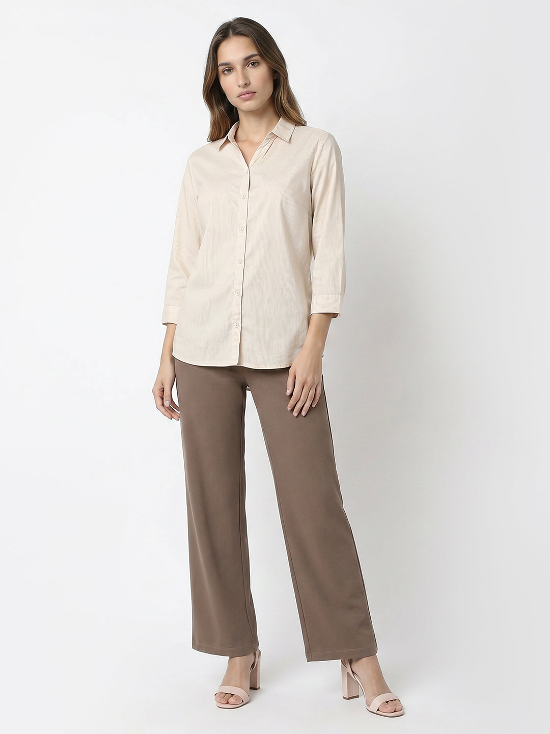 Women Beige Shirt