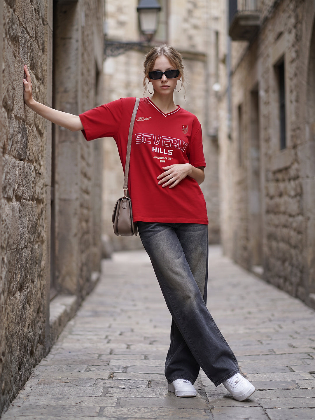 Red Oversized T-Shirt