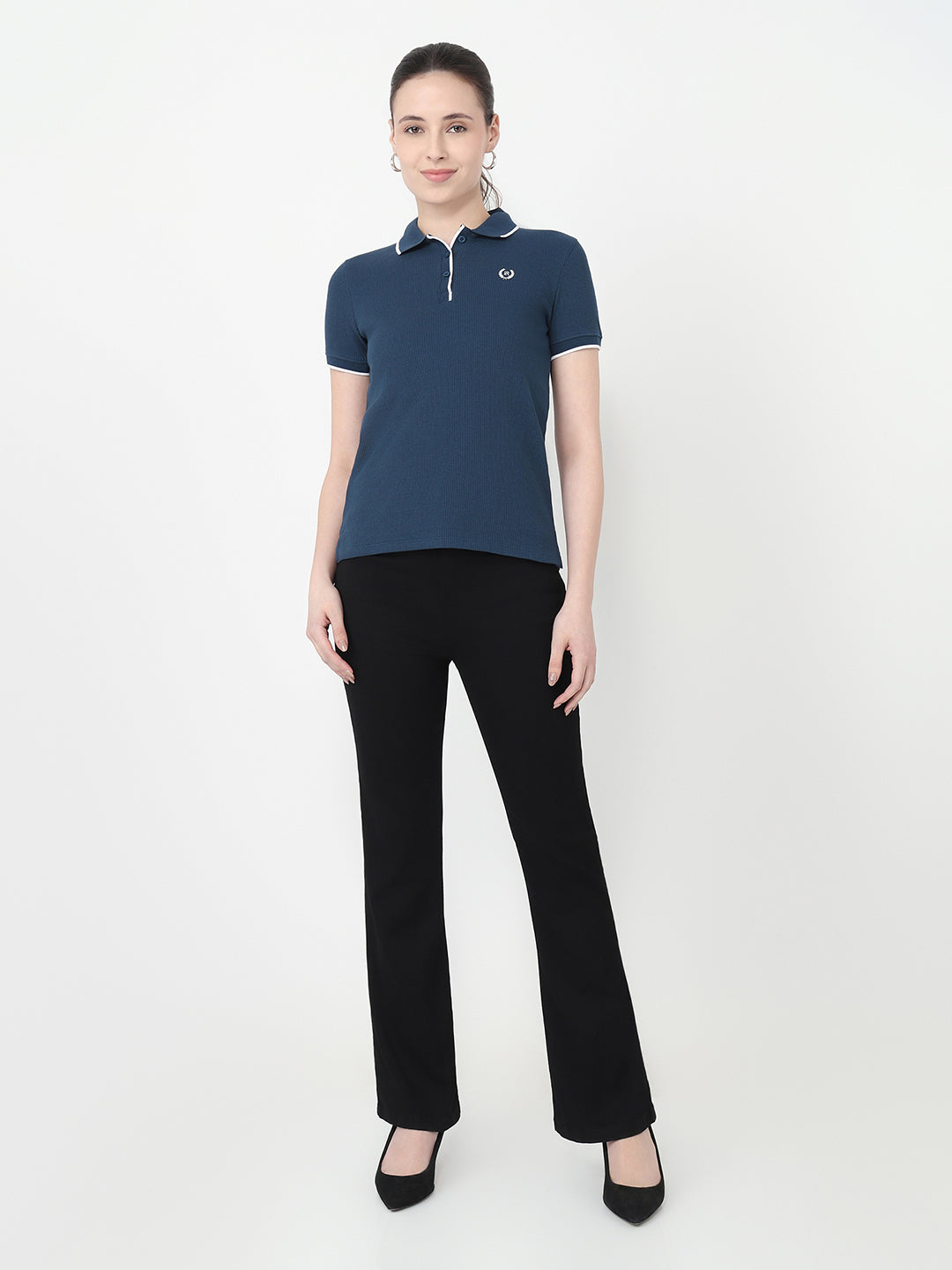 Women Airforce Slim Fit Polo T-Shirt