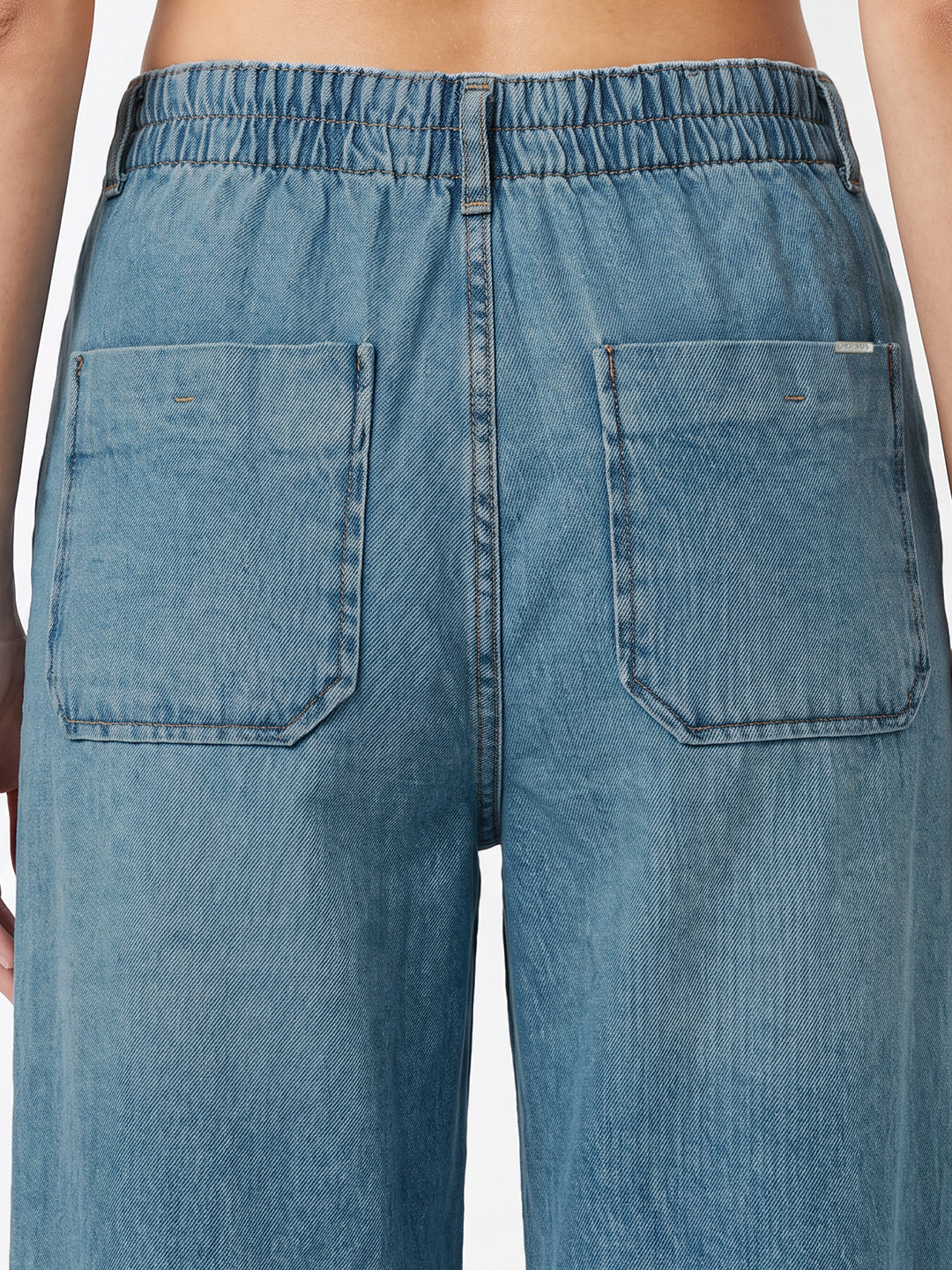 Light Blue High-Rise Wide Leg Jeans
