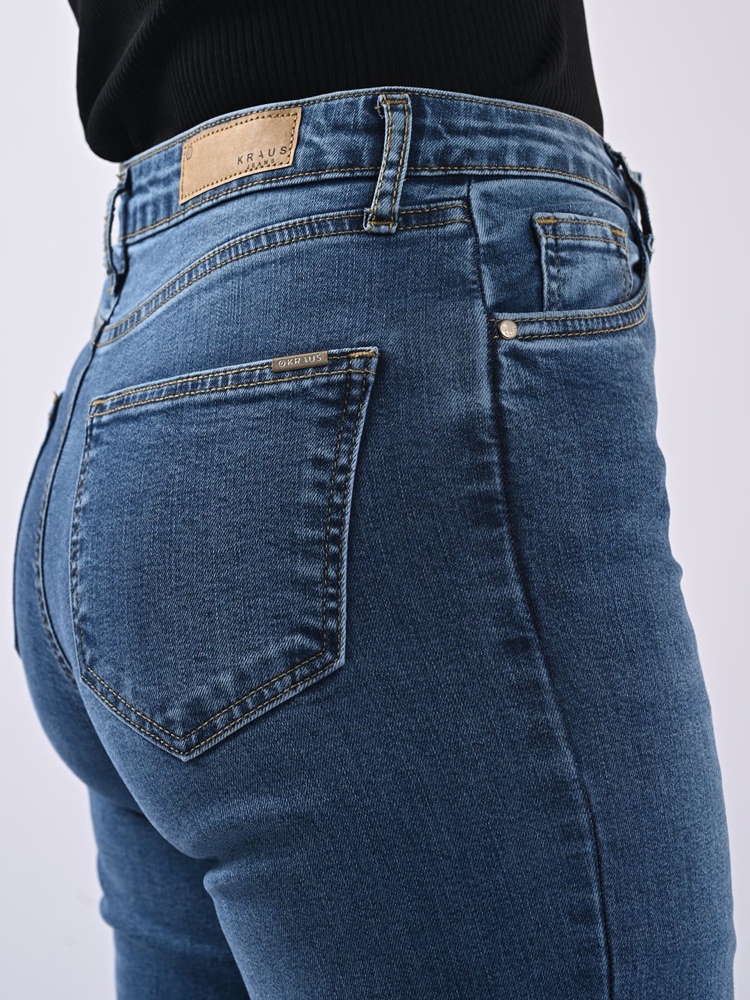 Women Blue High-Rise Wide Leg Jeans