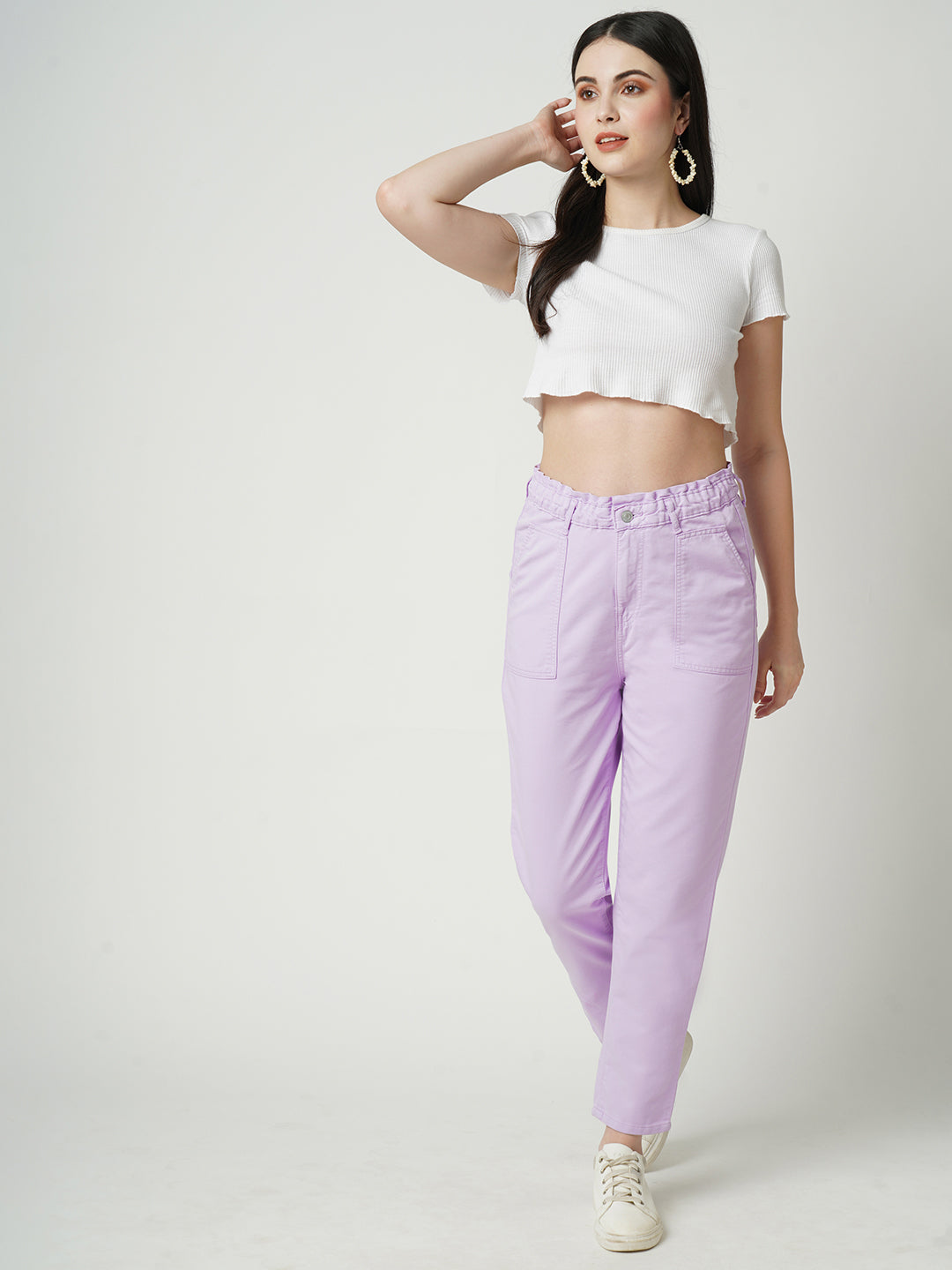Women High-Rise Baggy Fit Jeans