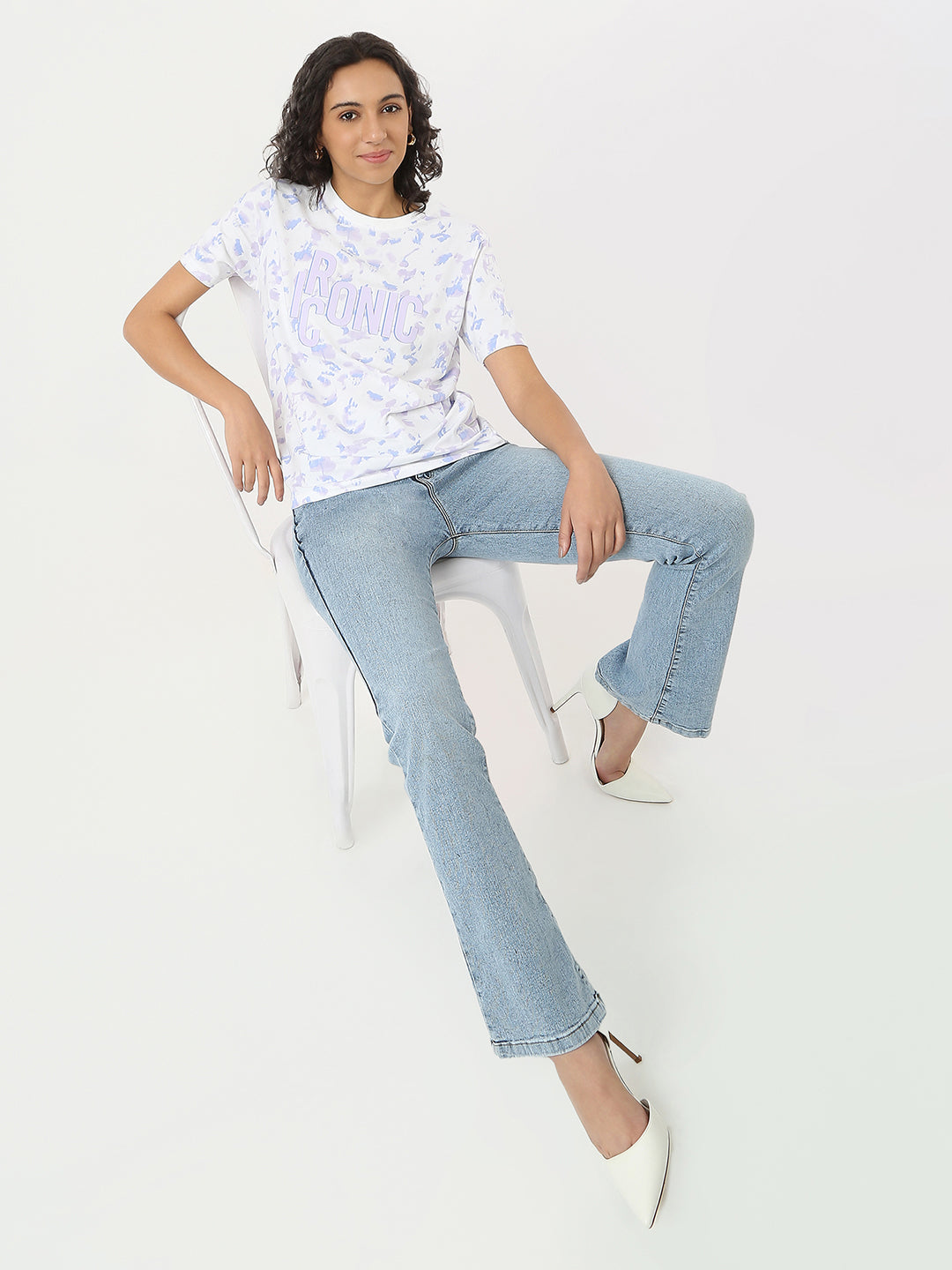 Women Tie & Dye Slim T-Shirt