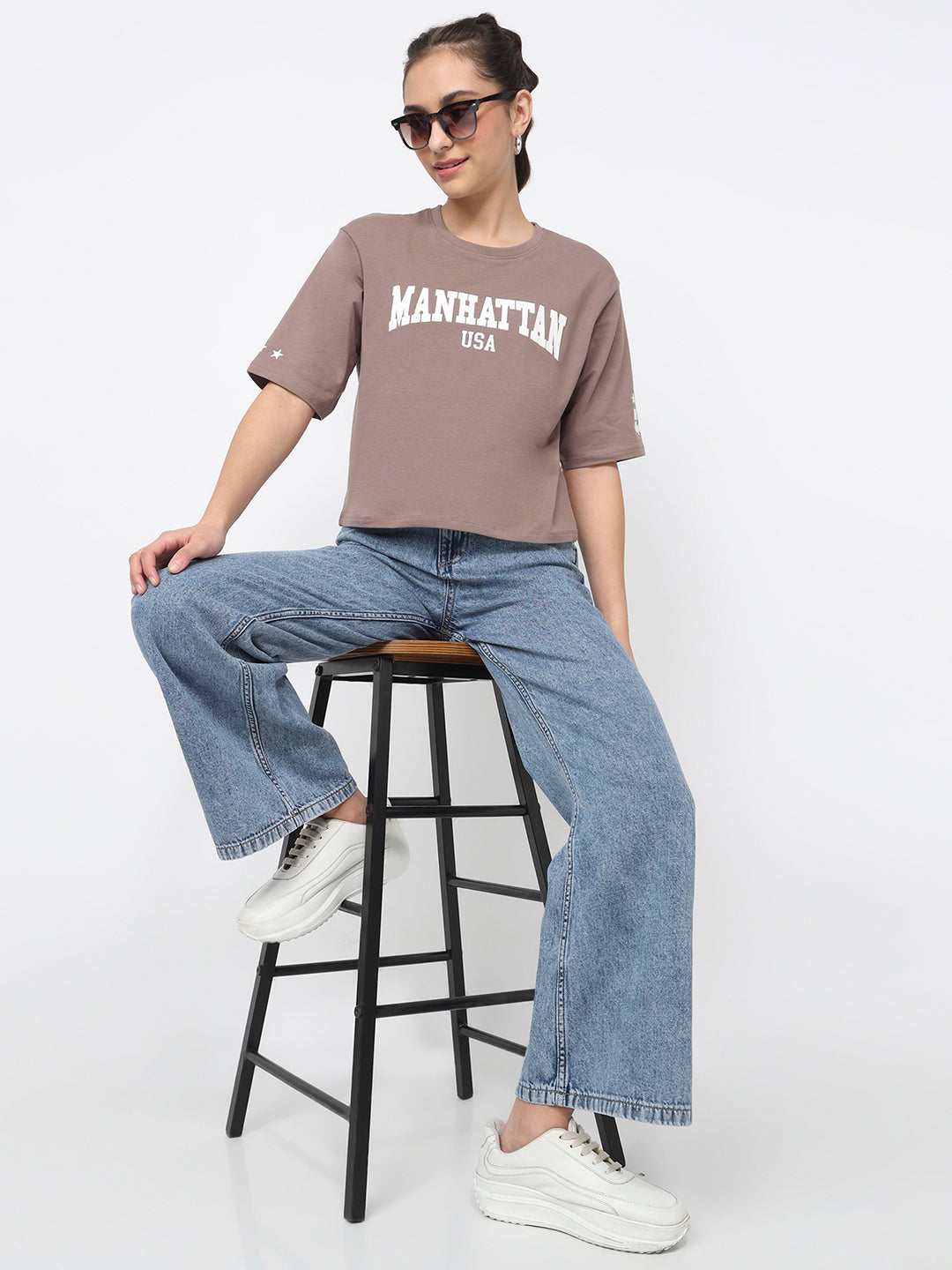 Women Oyster Crop Graphic Tees