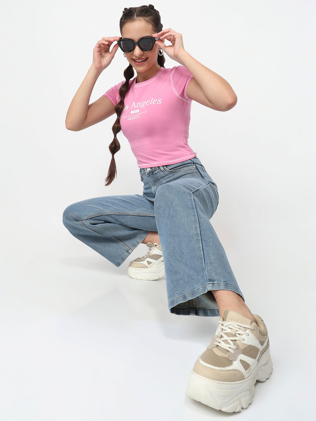 Women Pop Pink Genz Tees