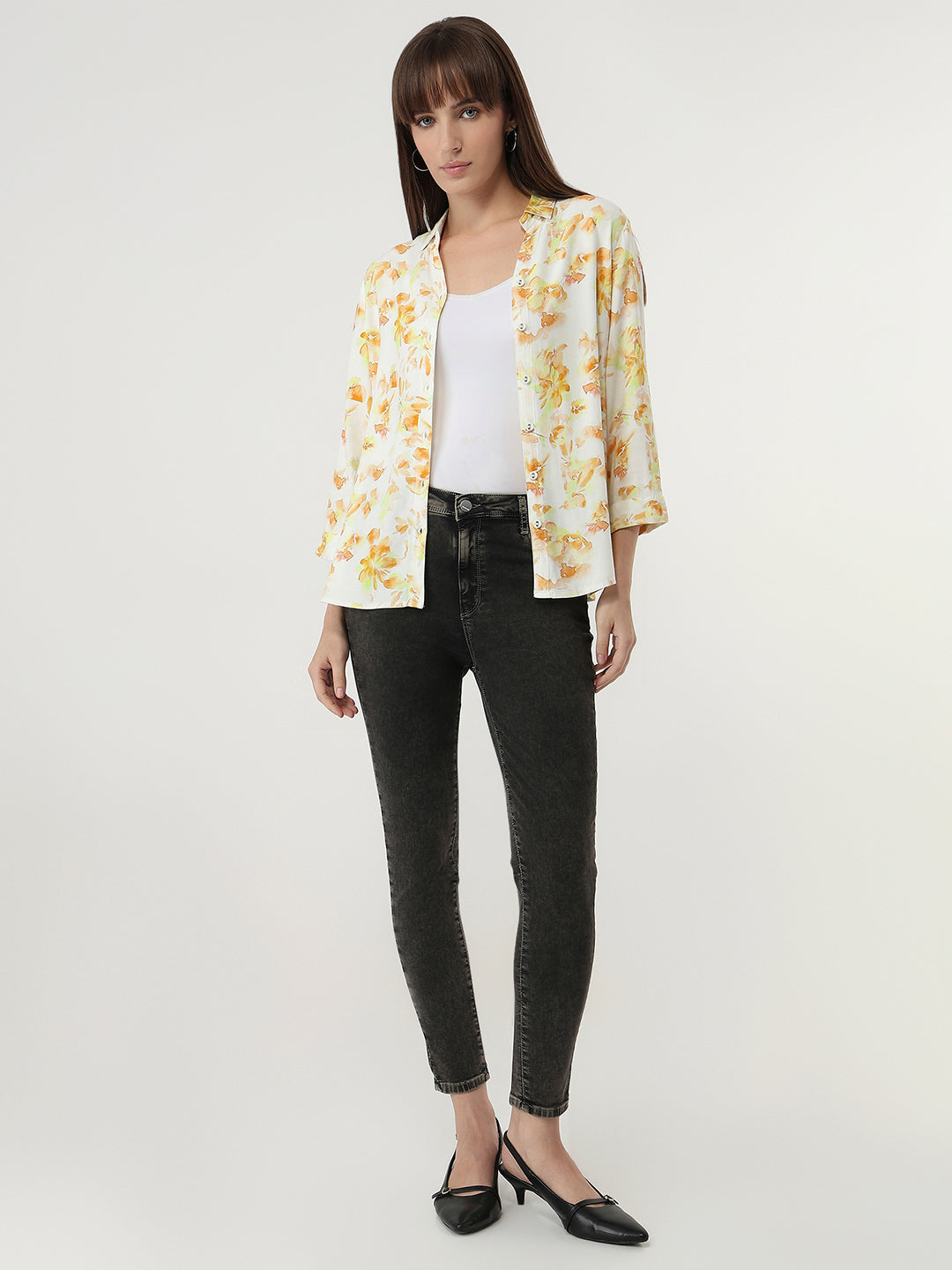 Women Grey High-Rise Skinny Jeans