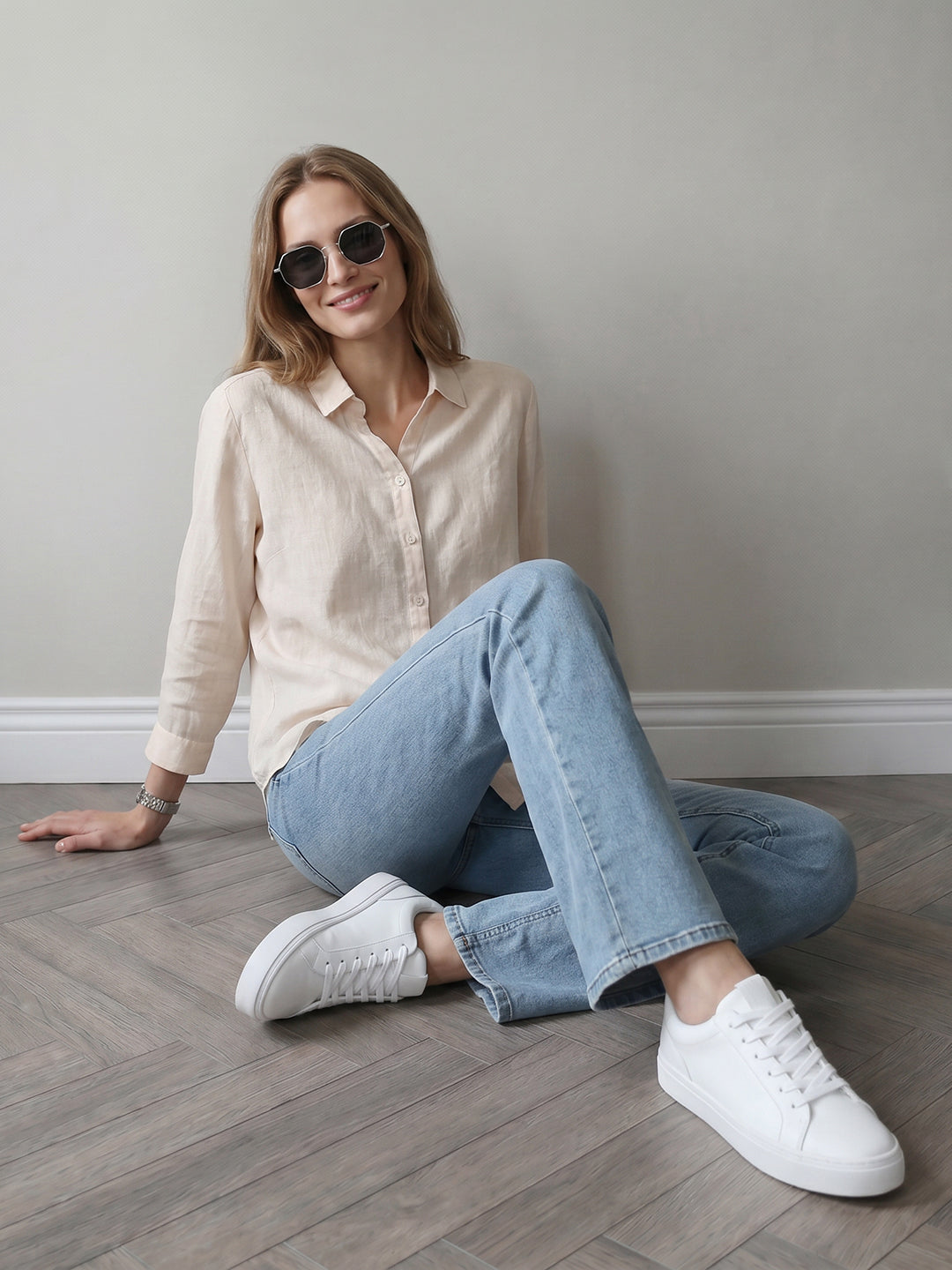 Women Peach Pink Shirt