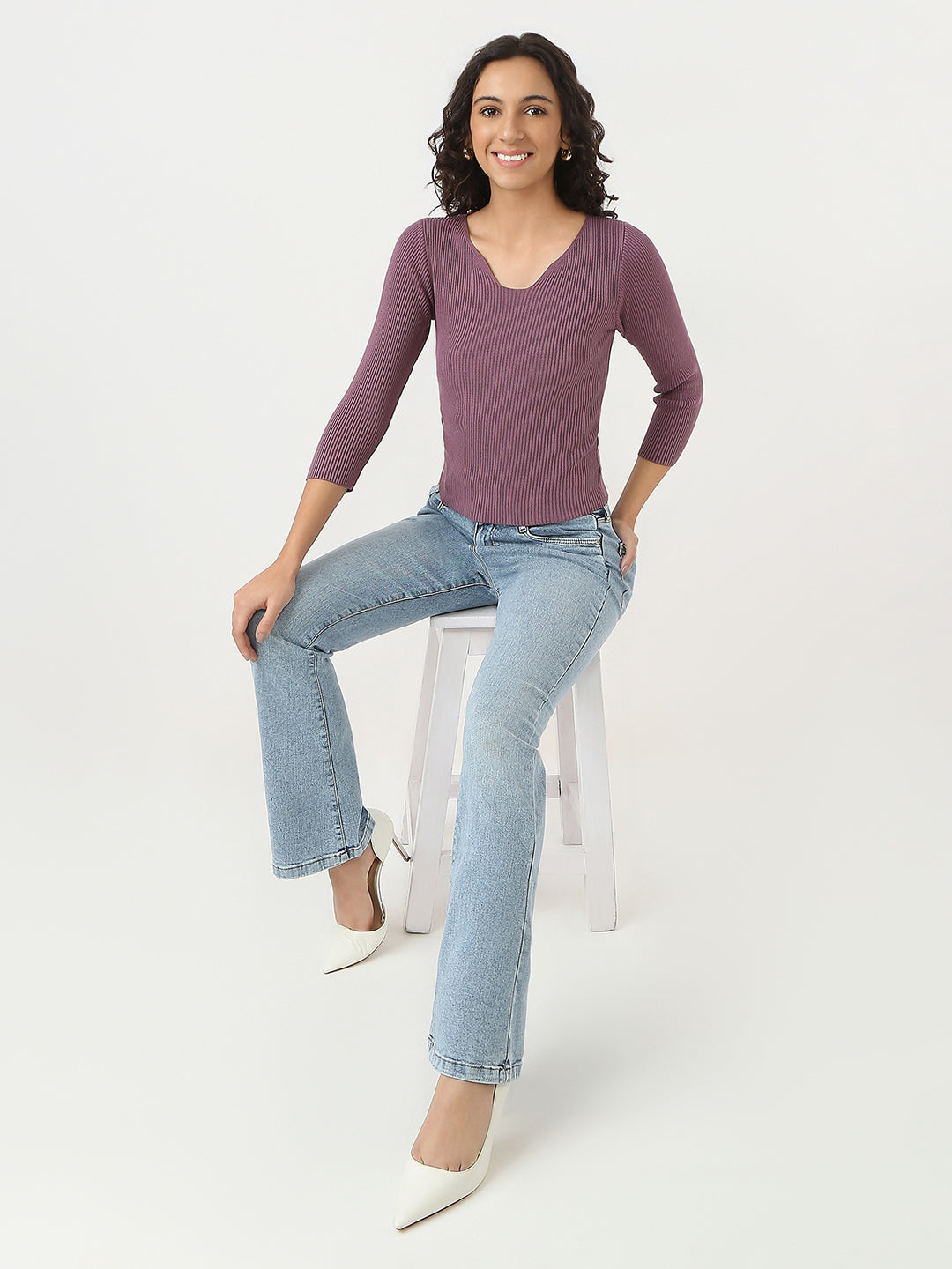 Women Flat Knit Top