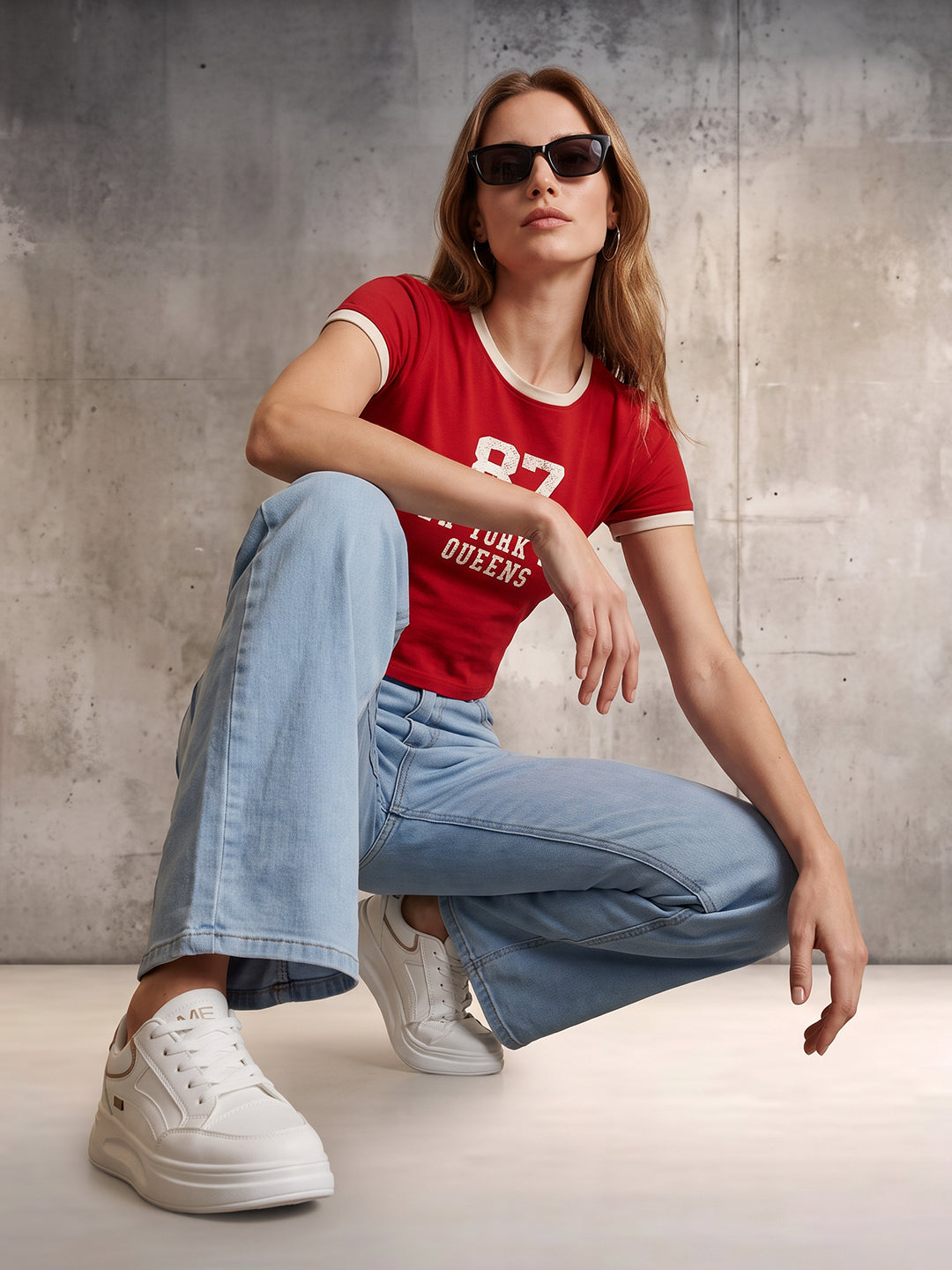 Women Red Neo Tees