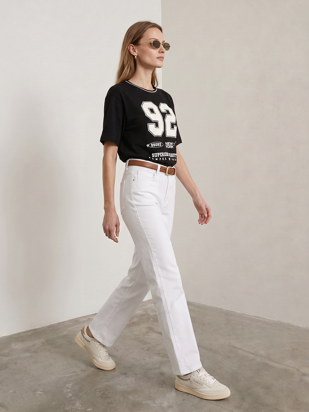 Women Black Oversized T-Shirt