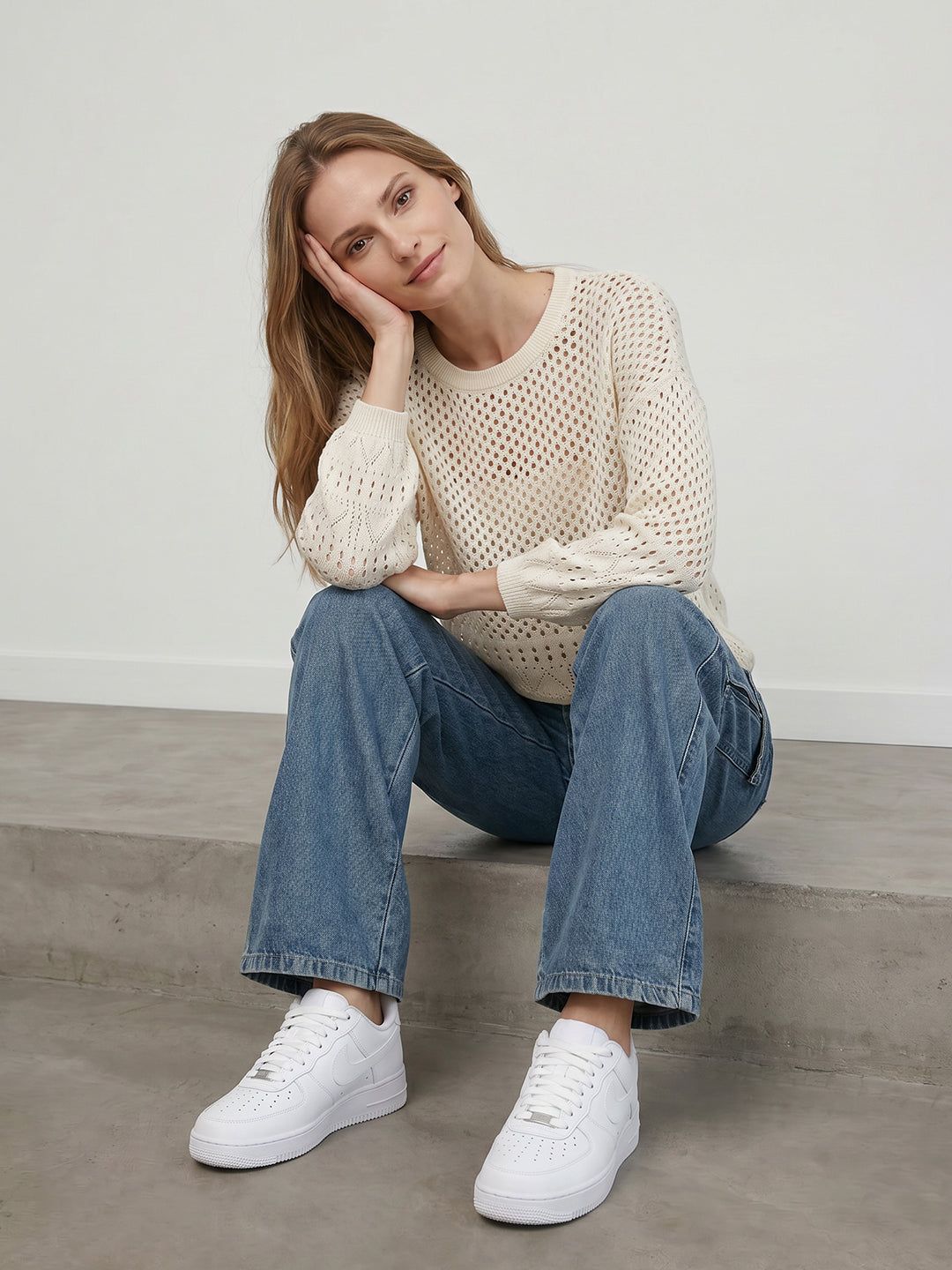 Women Ivory Ponitelle Top