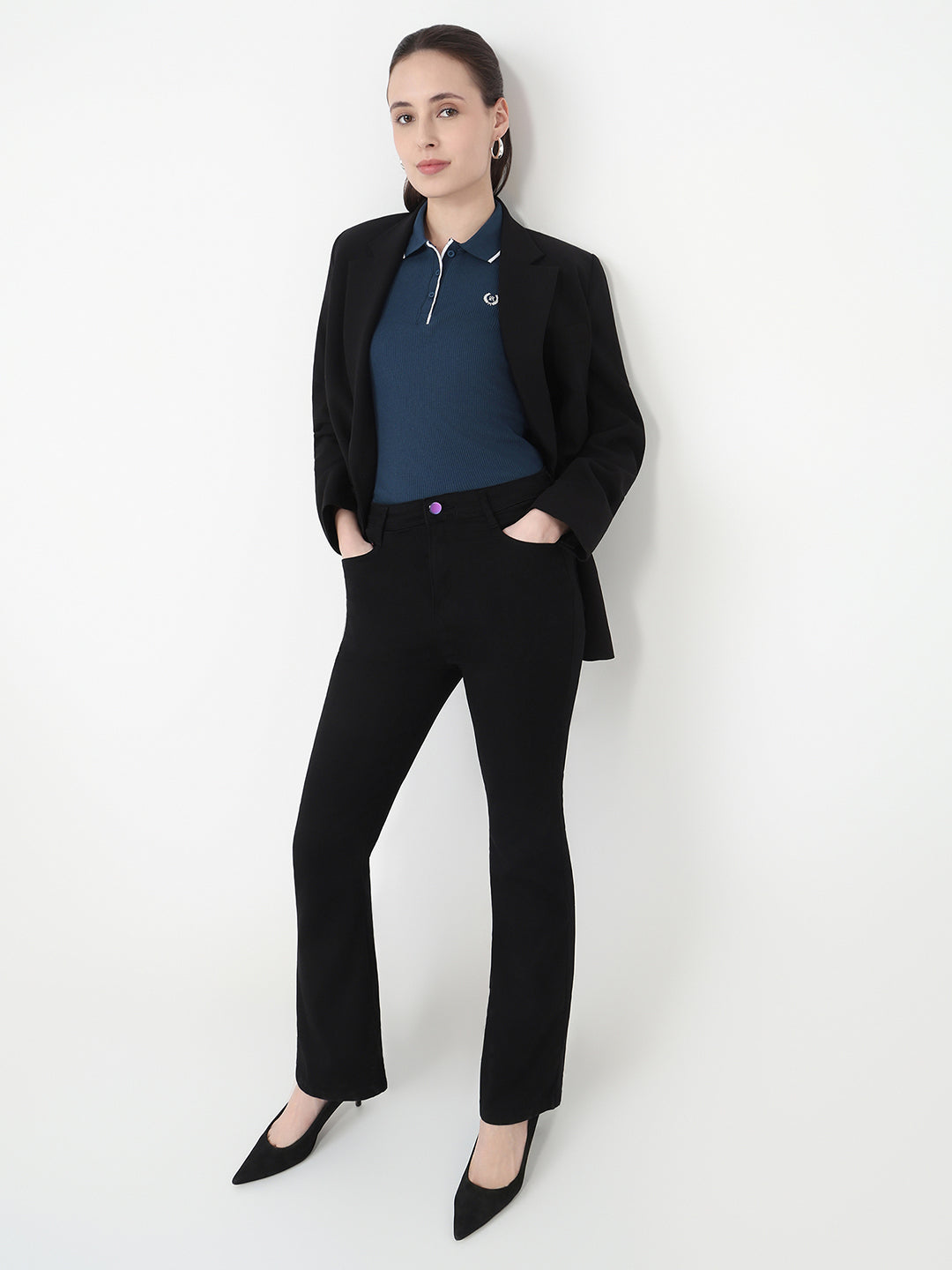 Women Airforce Slim Fit Polo T-Shirt