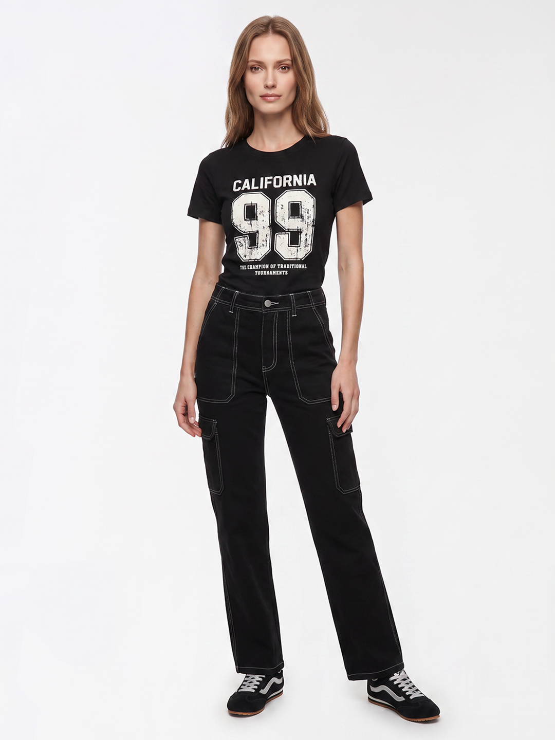 Women Black Cargo