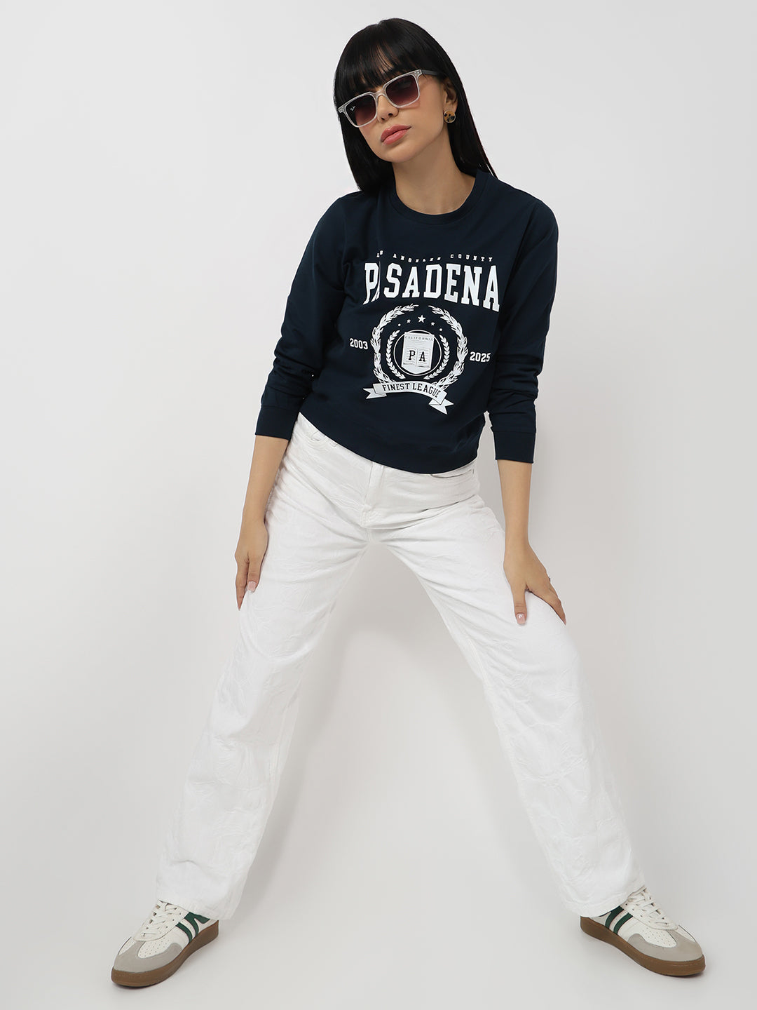 Women White High-Rise Straight Fit Jeans