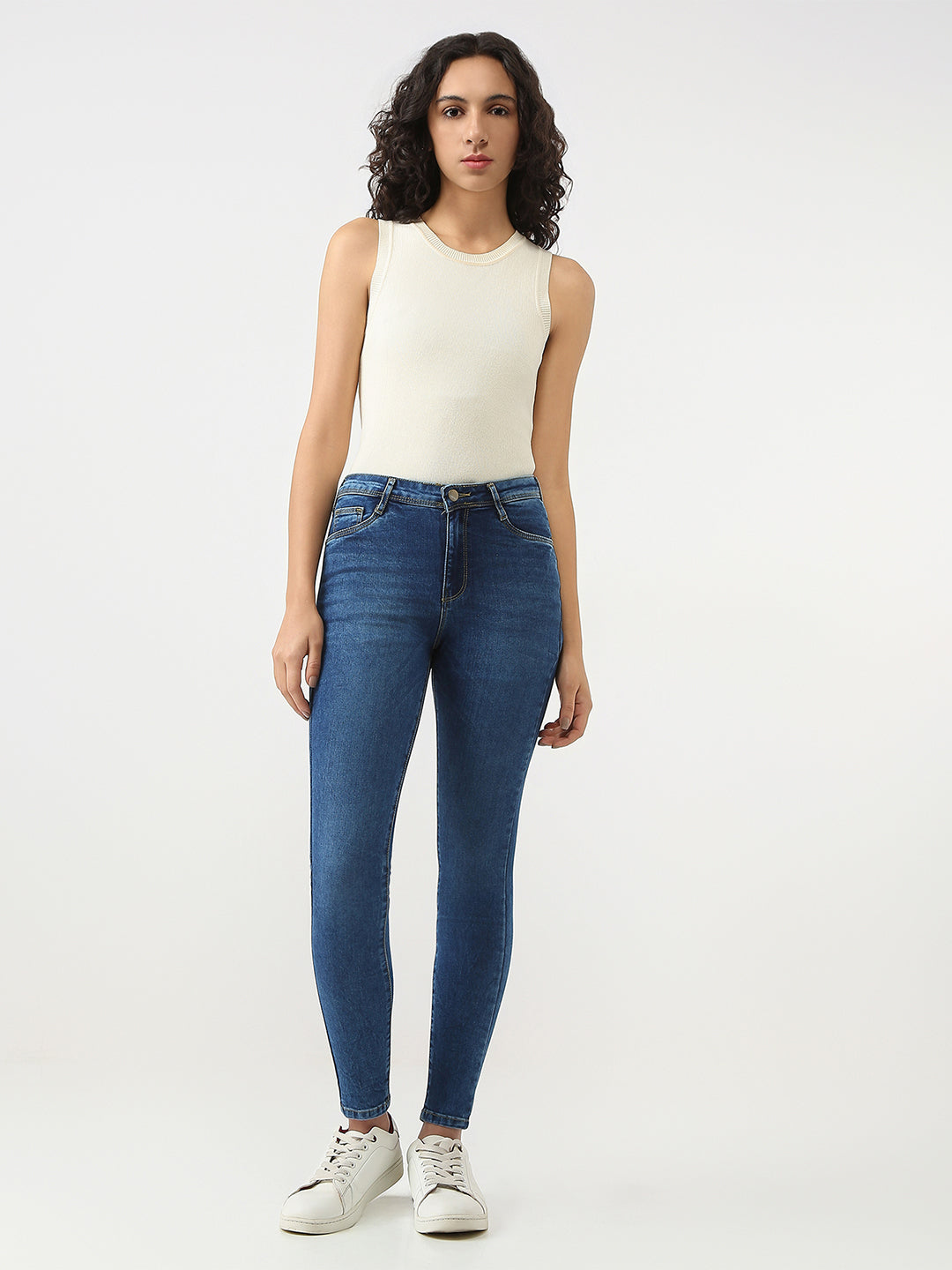 Women Blue Sky High Skinny Jeans
