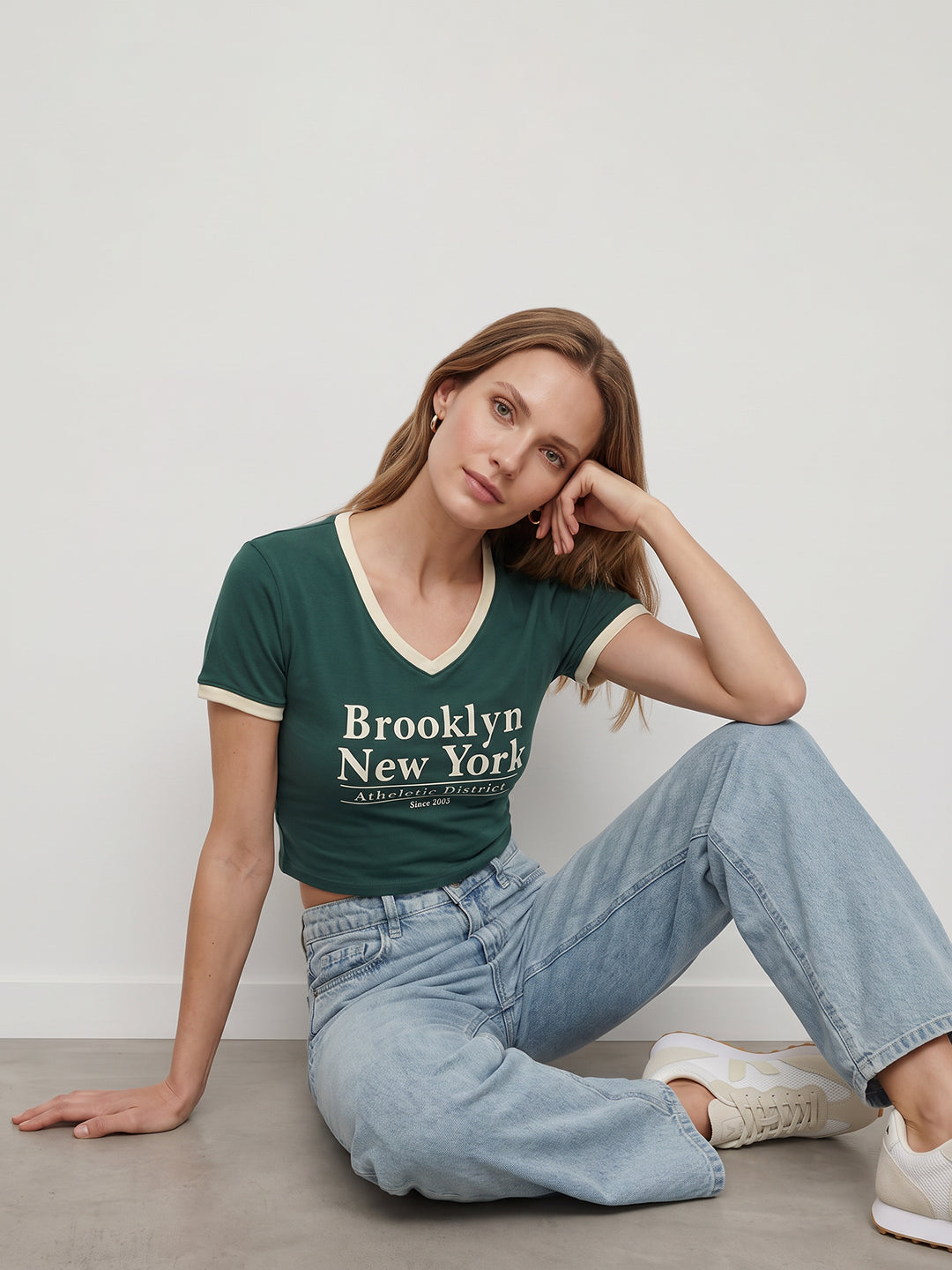 Women Bottle Green Neo Tees