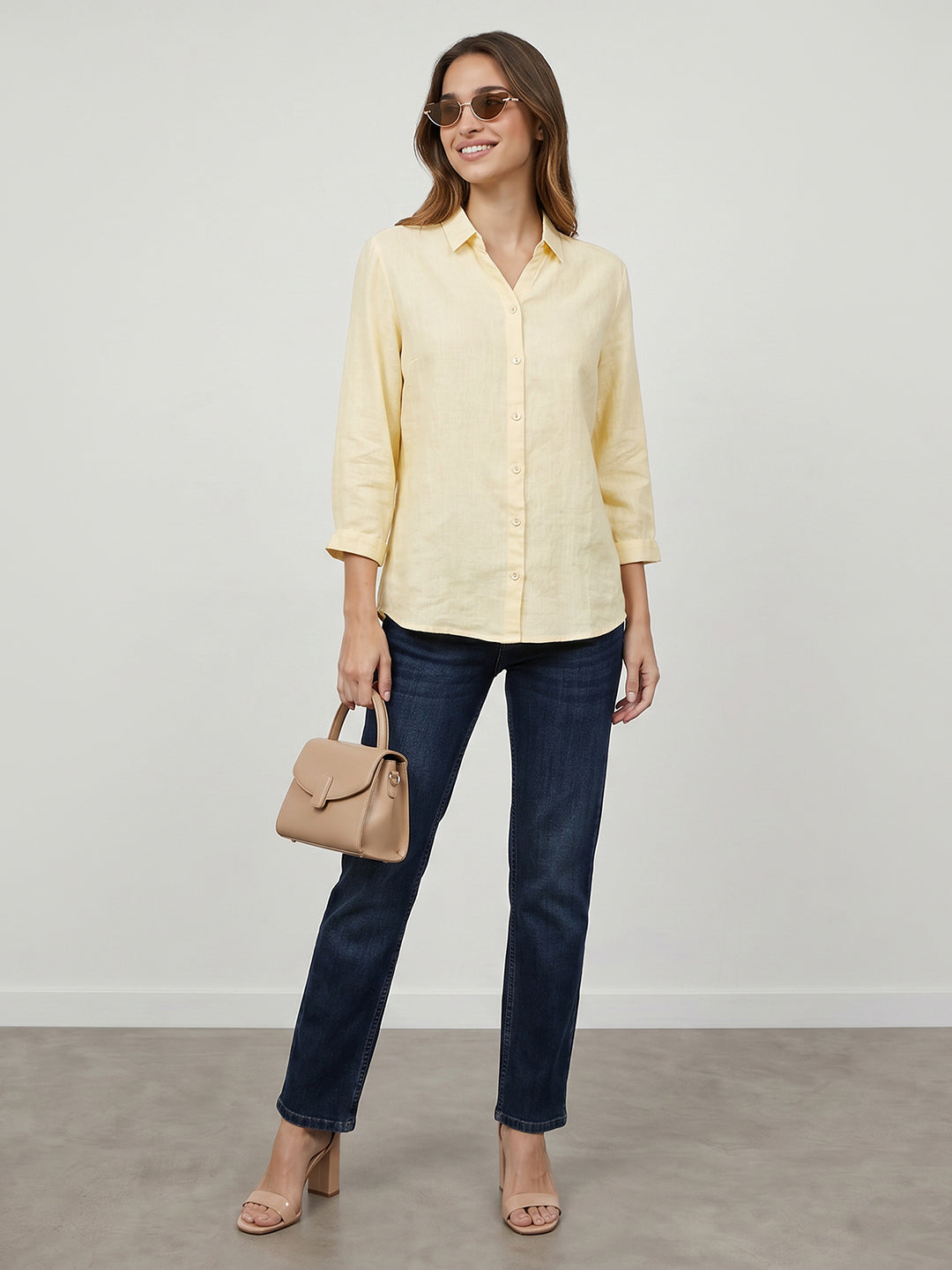 Women Light Yellow Shirt