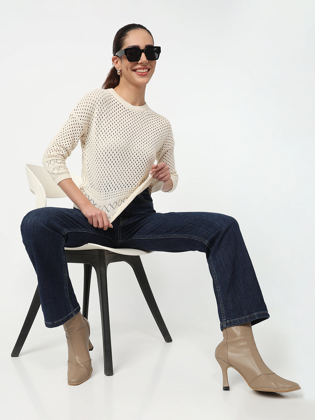 Women Ivory Ponitelle Top