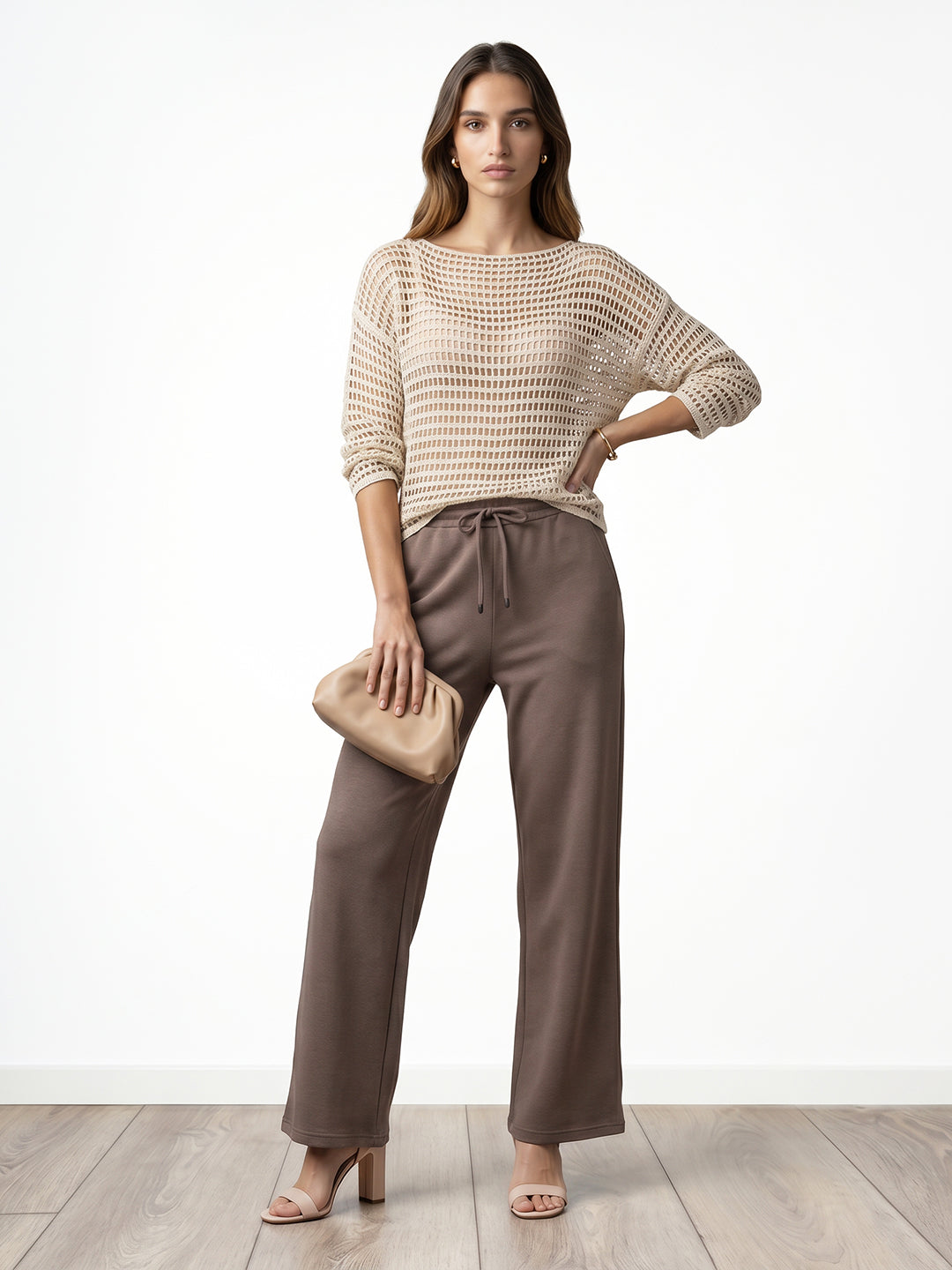Women Ivory Batsleeve Top