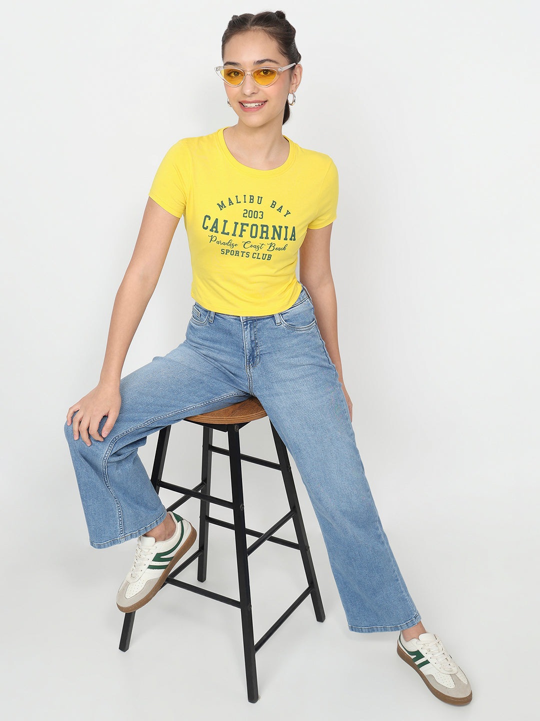 Women Yellow Genz Tees