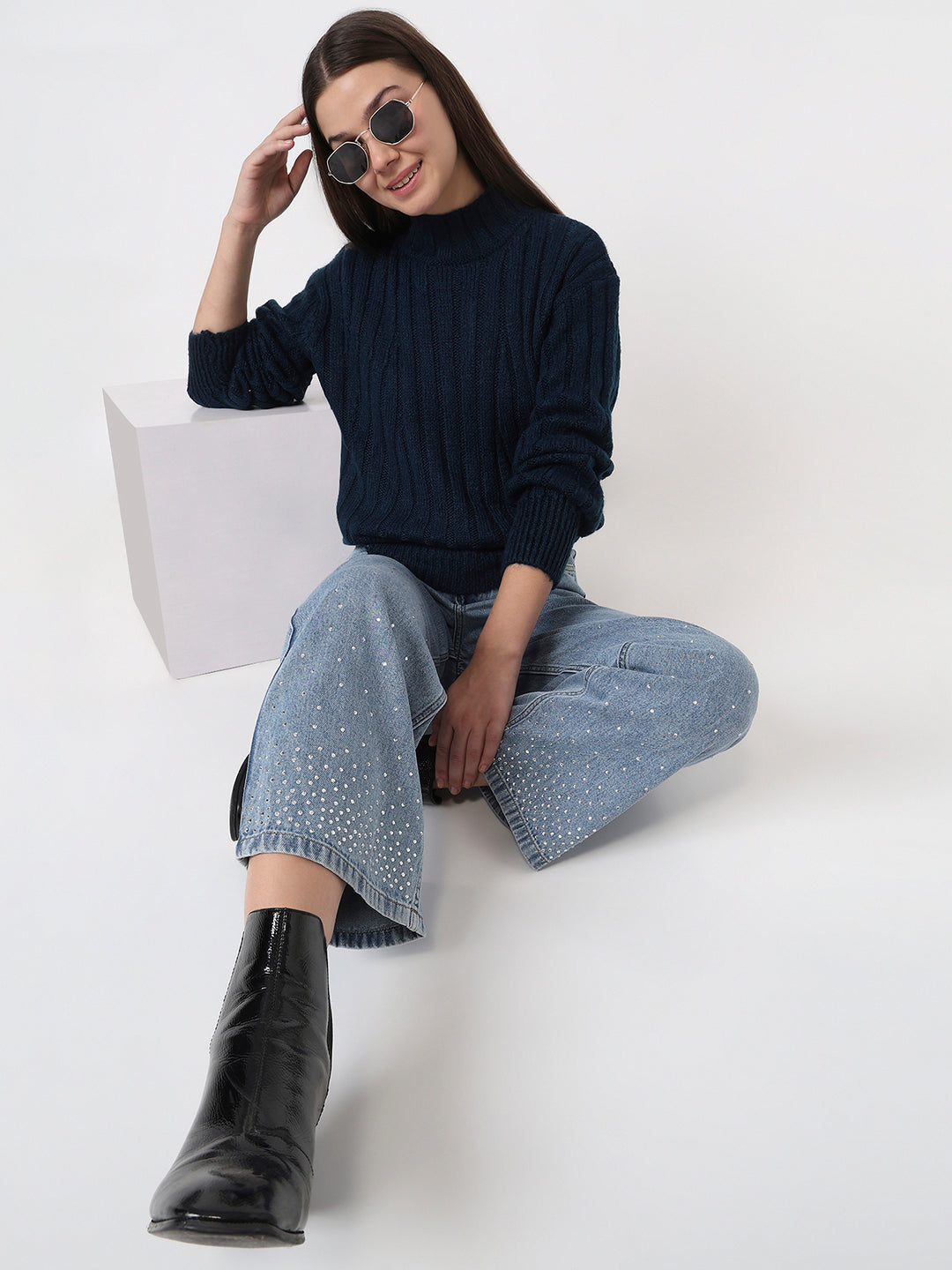 Women Airforce Slim Fit Sweater