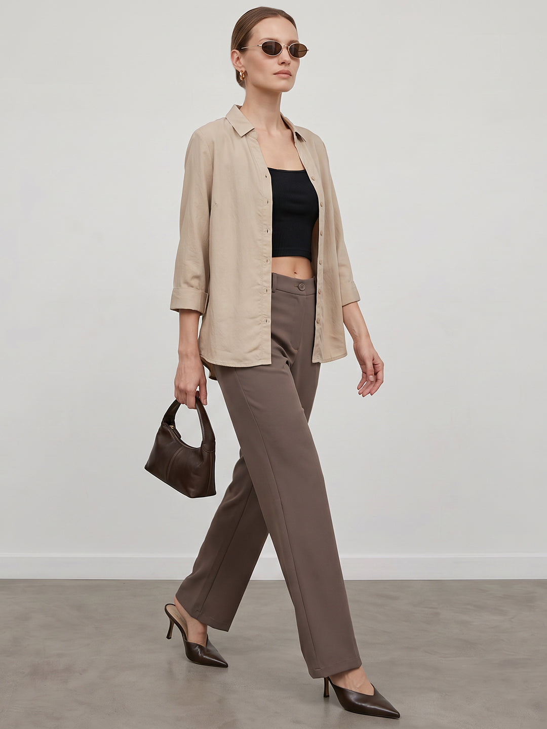 Women Beige Shirt