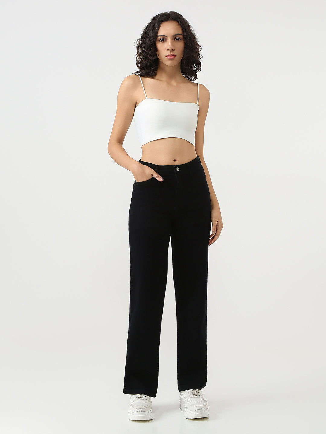 Women High-Rise Wide Leg Jeans