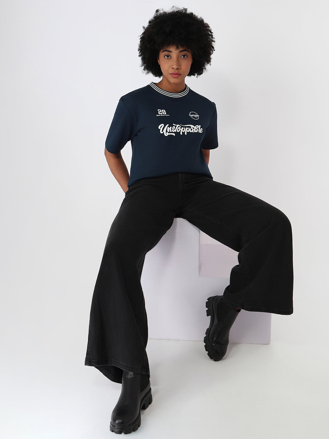 Women Airforce Slim Fit Oversize T-Shirt