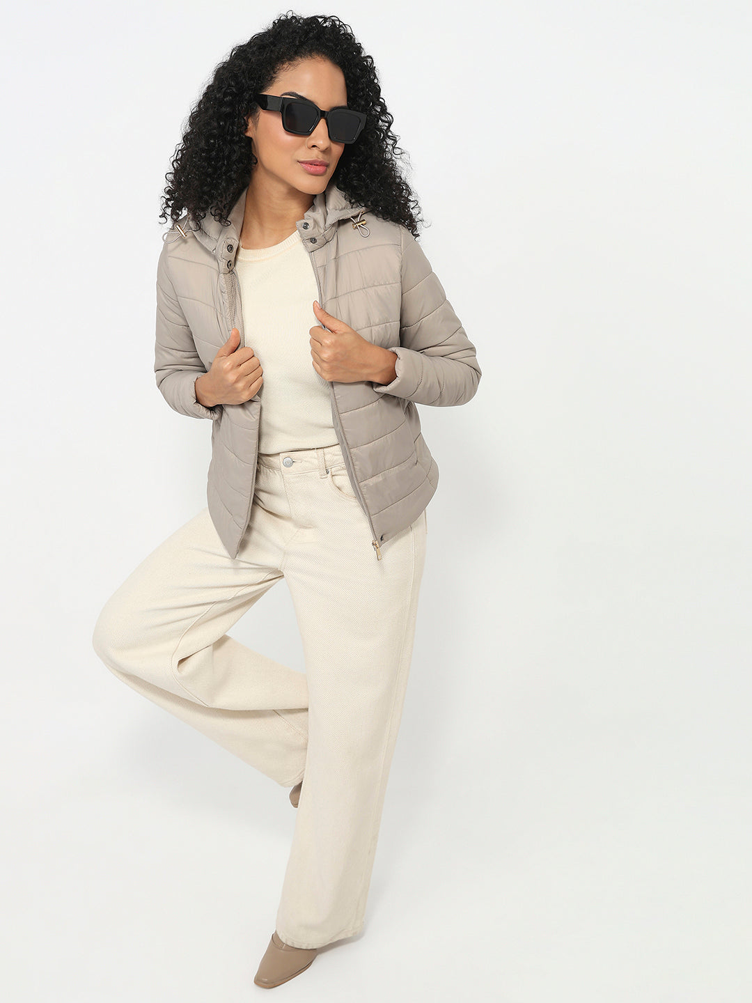 Women Champagne Winter Jacket