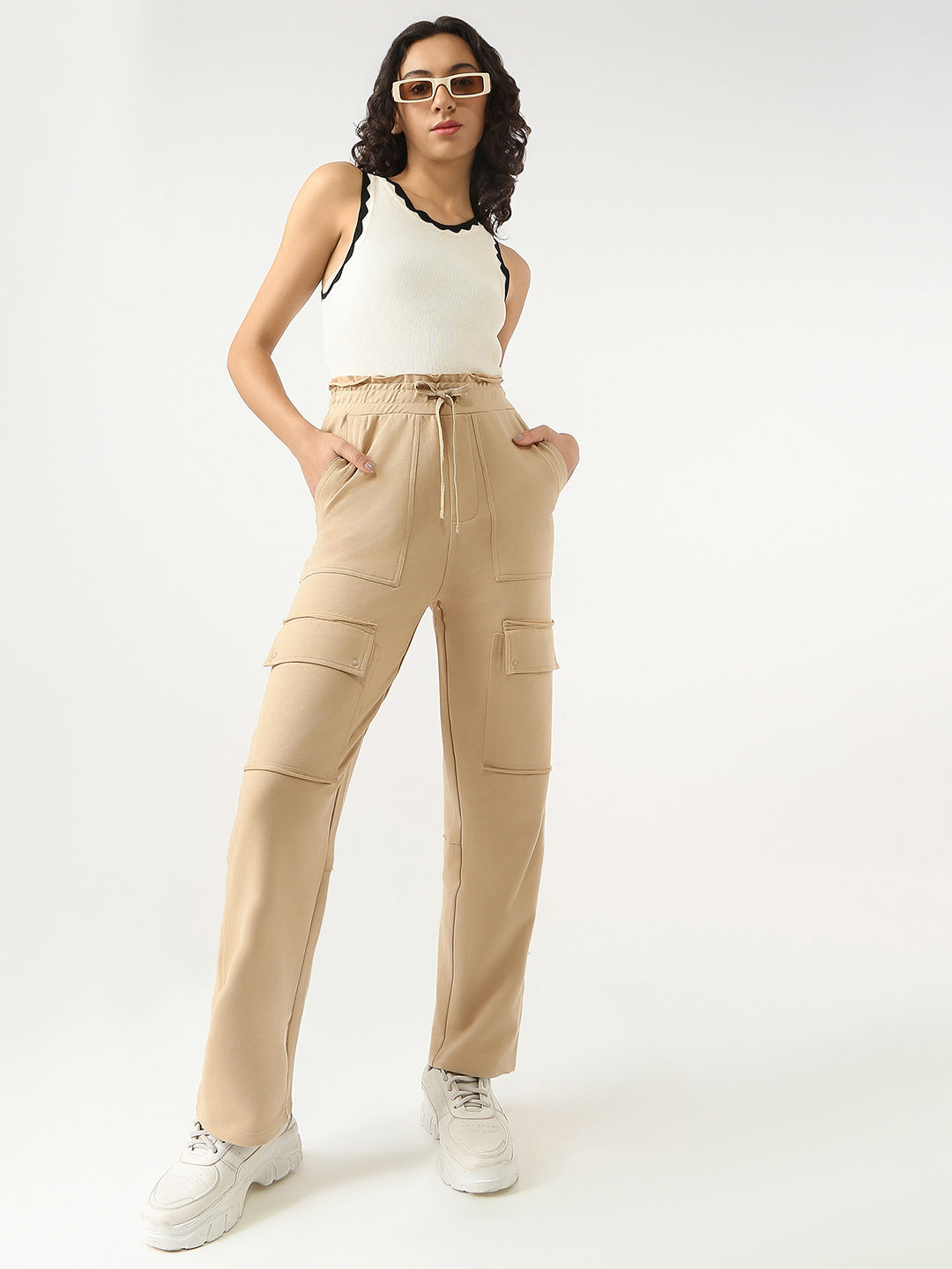 Women High-Rise Loose Fit Athleisure