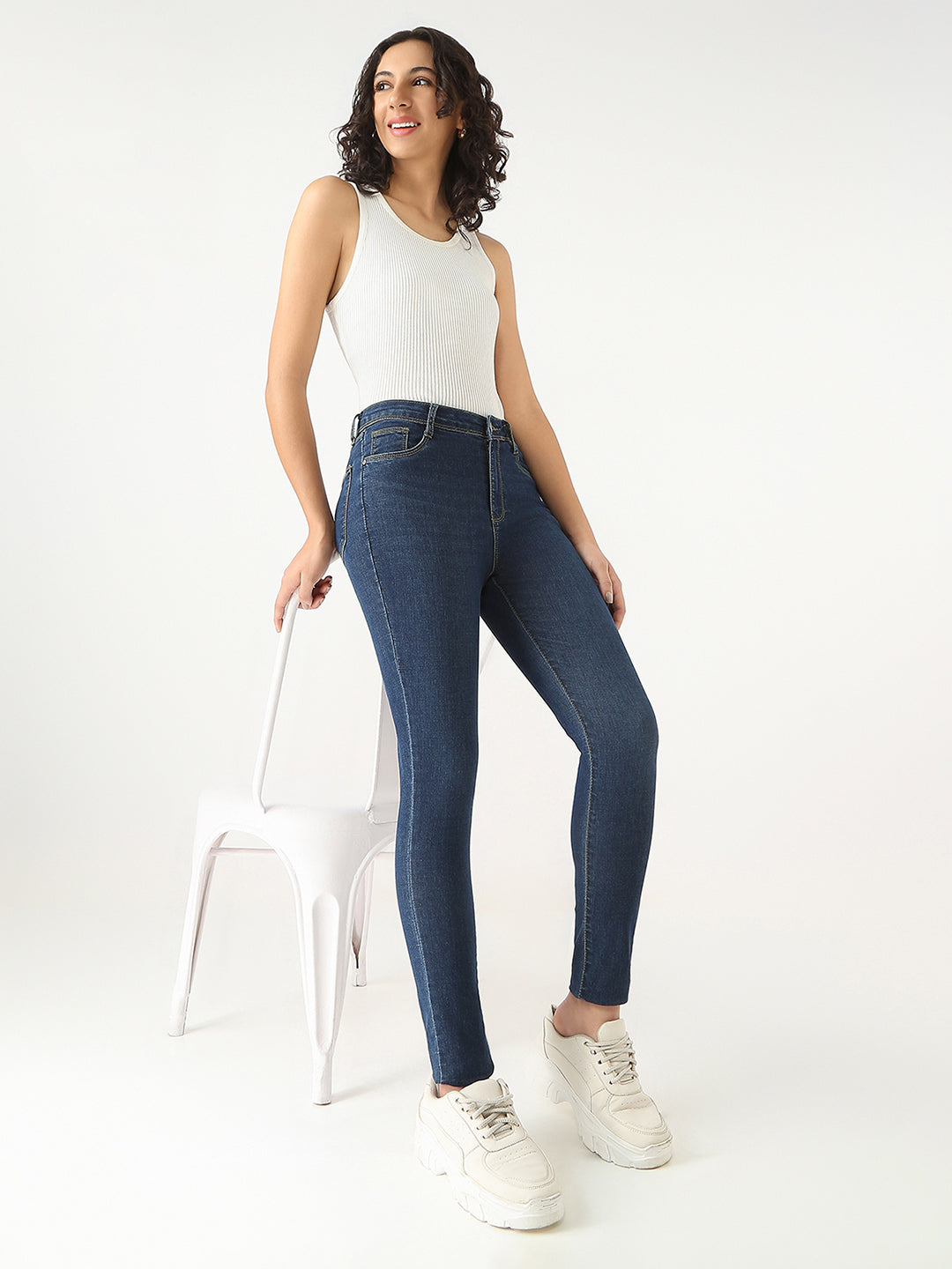 Women High-Rise Skinny Fit Jeans