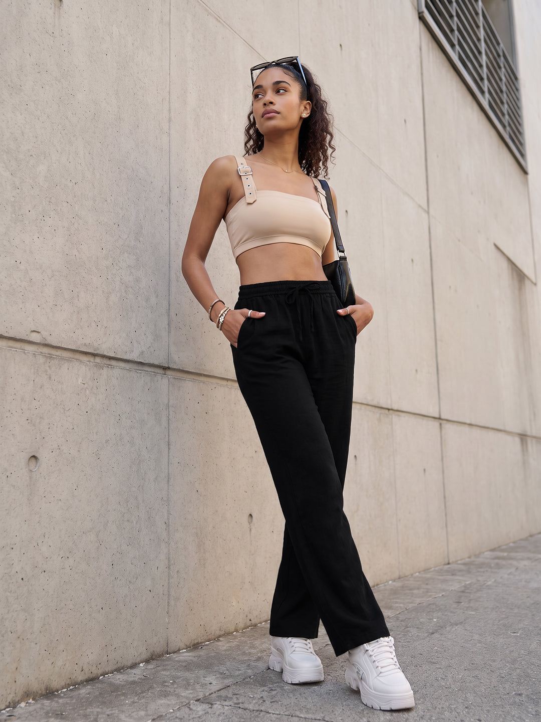 Solid Black Trouser