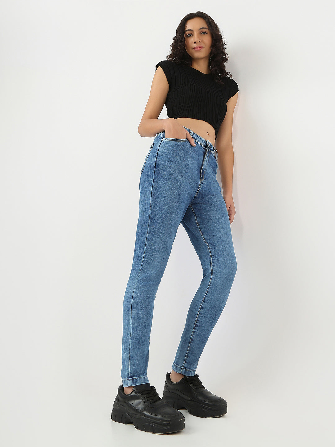 Women High-Rise Skinny Fit Jeans