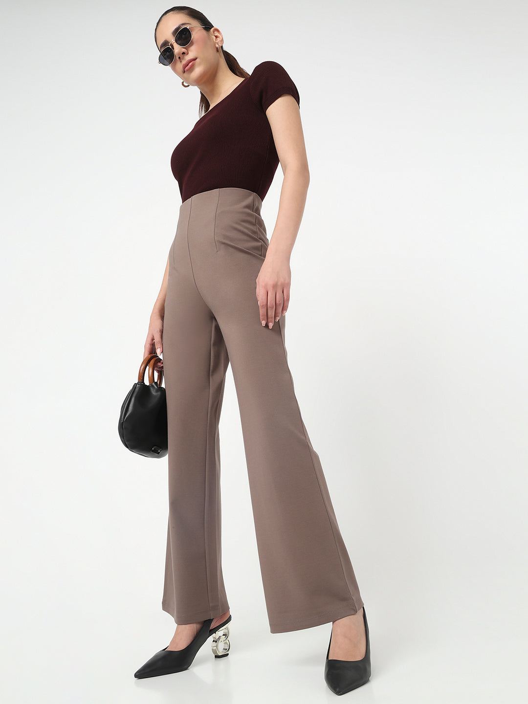 Women G Mouse High-Rise Wide Leg Treggings